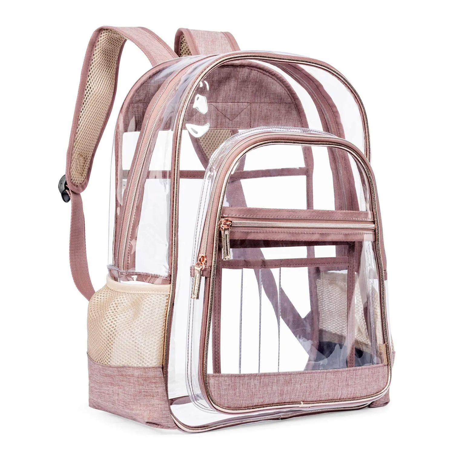 Aokur BP014 Clear School Bag Unisex Large Bookbag Transparent Backpack for College Work Security Travel Sports