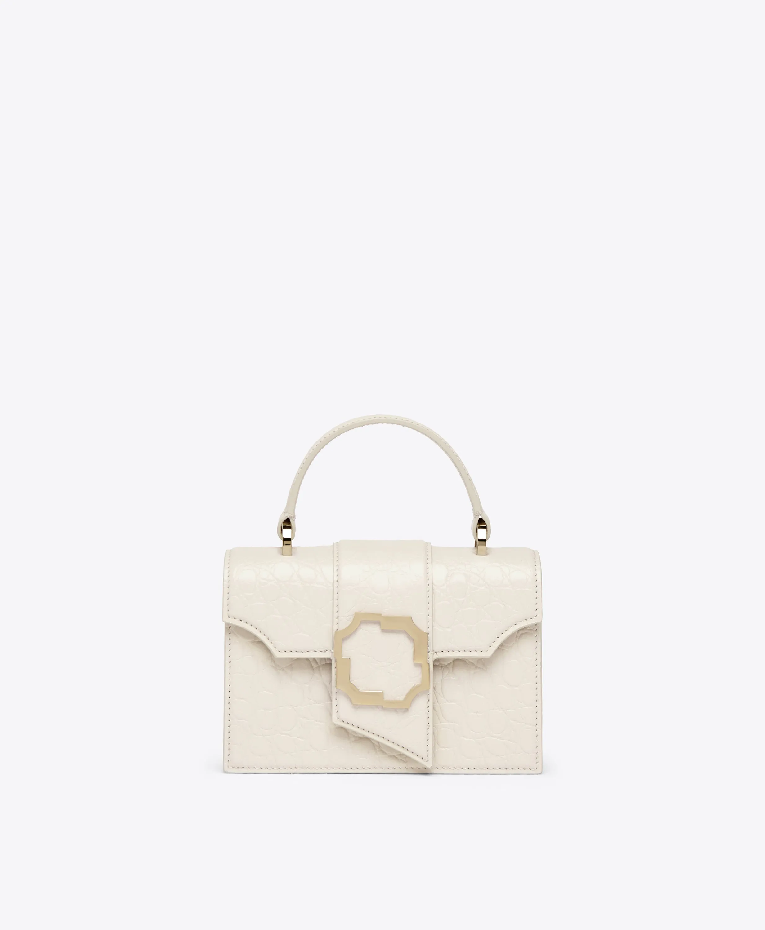 Audrey Cream Leather Mini Handbag