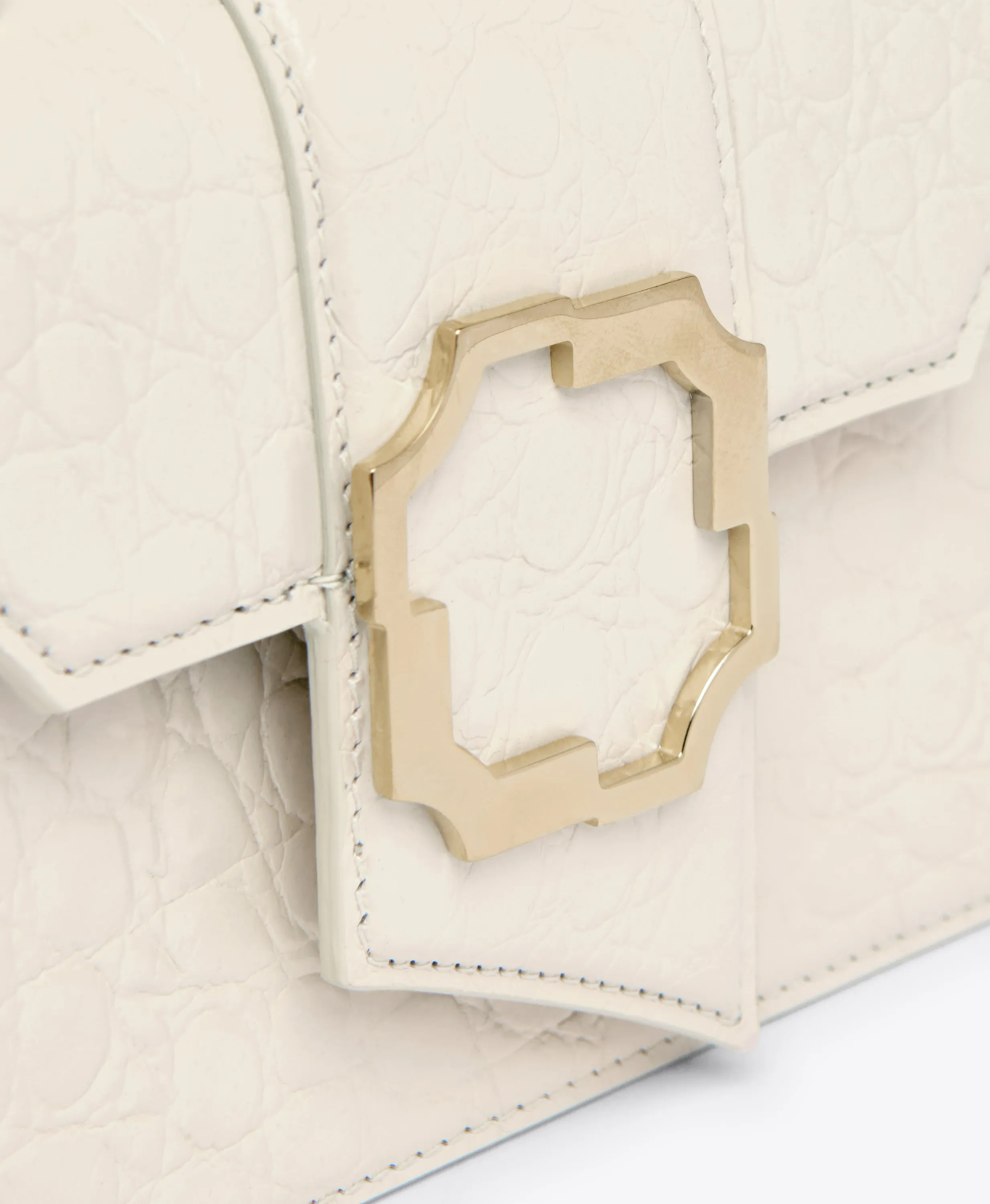 Audrey Cream Leather Mini Handbag
