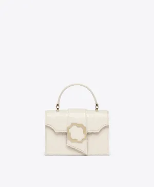 Audrey Cream Leather Mini Handbag