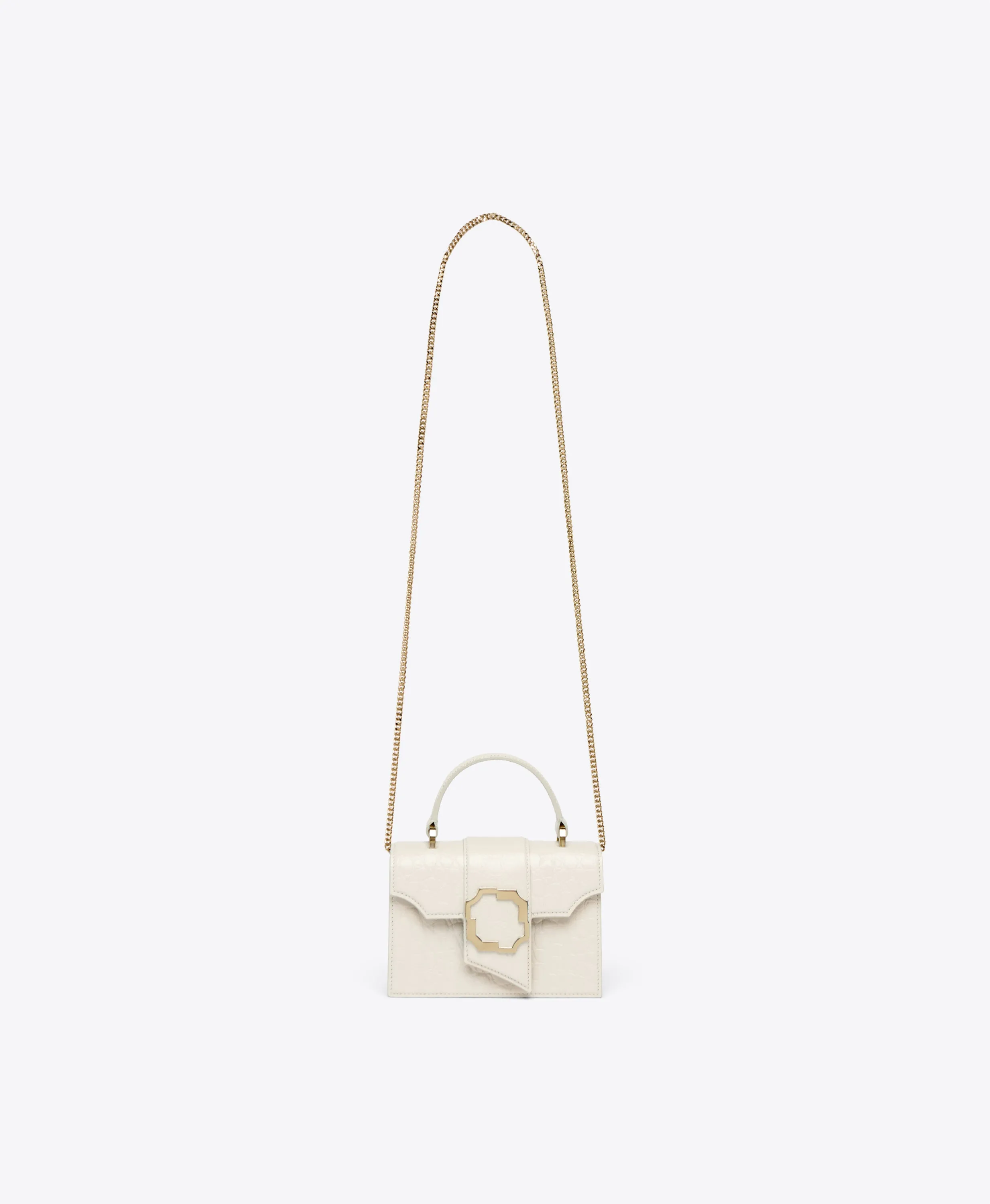 Audrey Cream Leather Mini Handbag