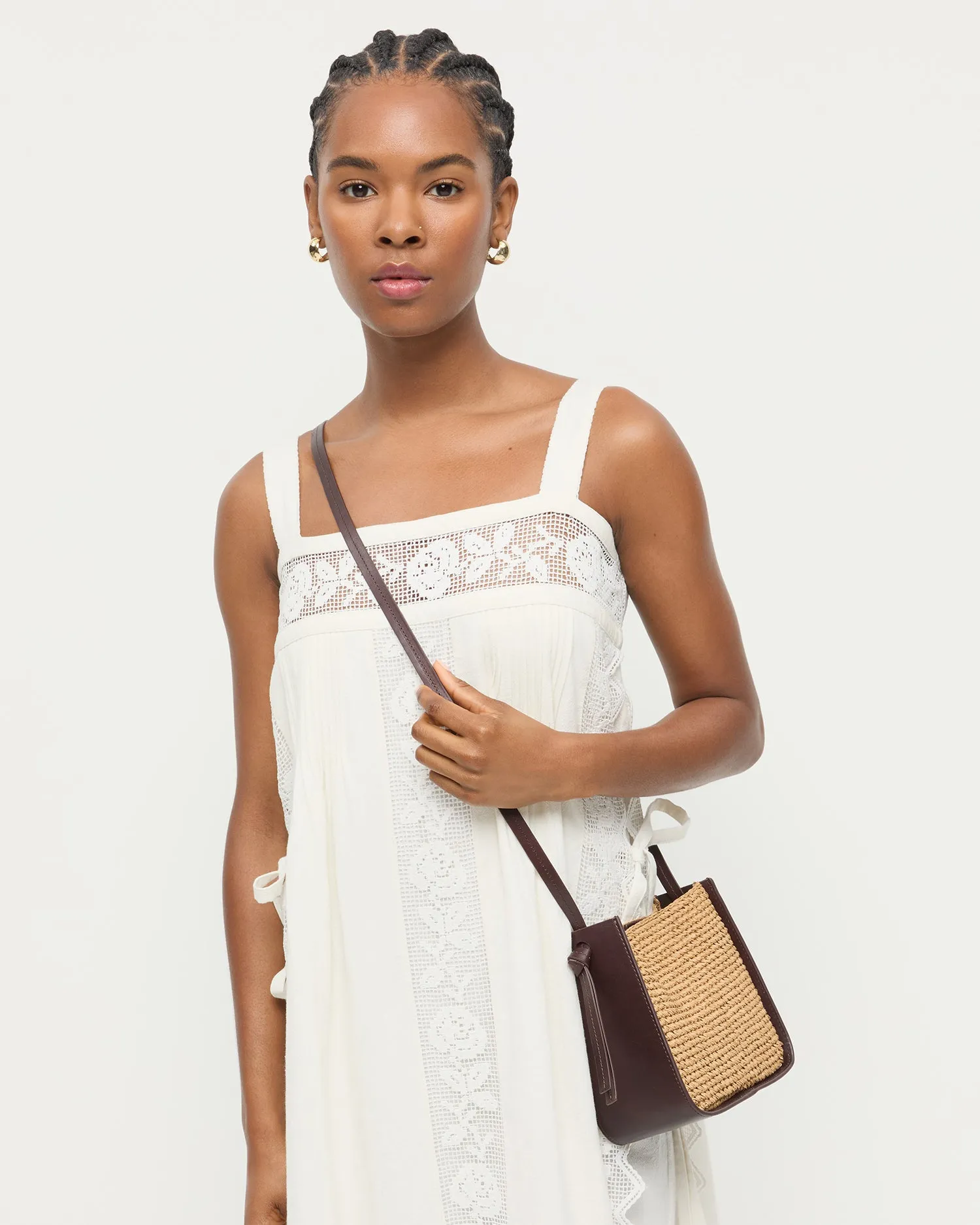 Avalon Brown/Espresso Crochet Crossbody