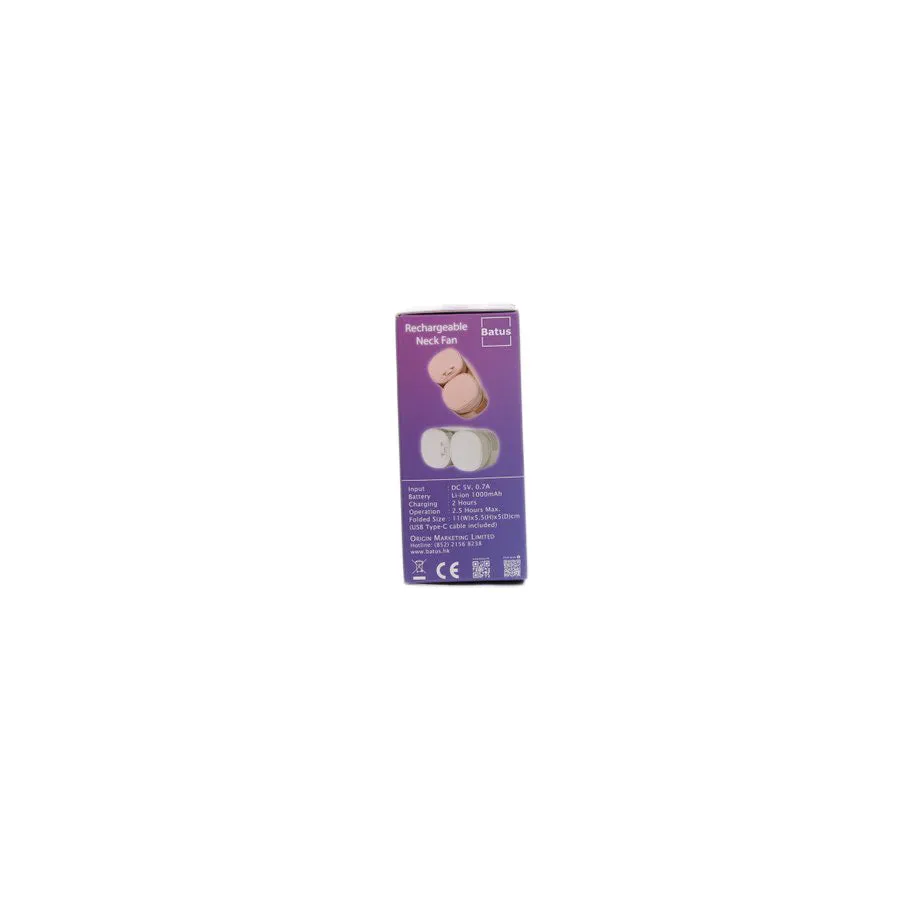 BATUS BATUS CORDLESS NECK FAN - PINK