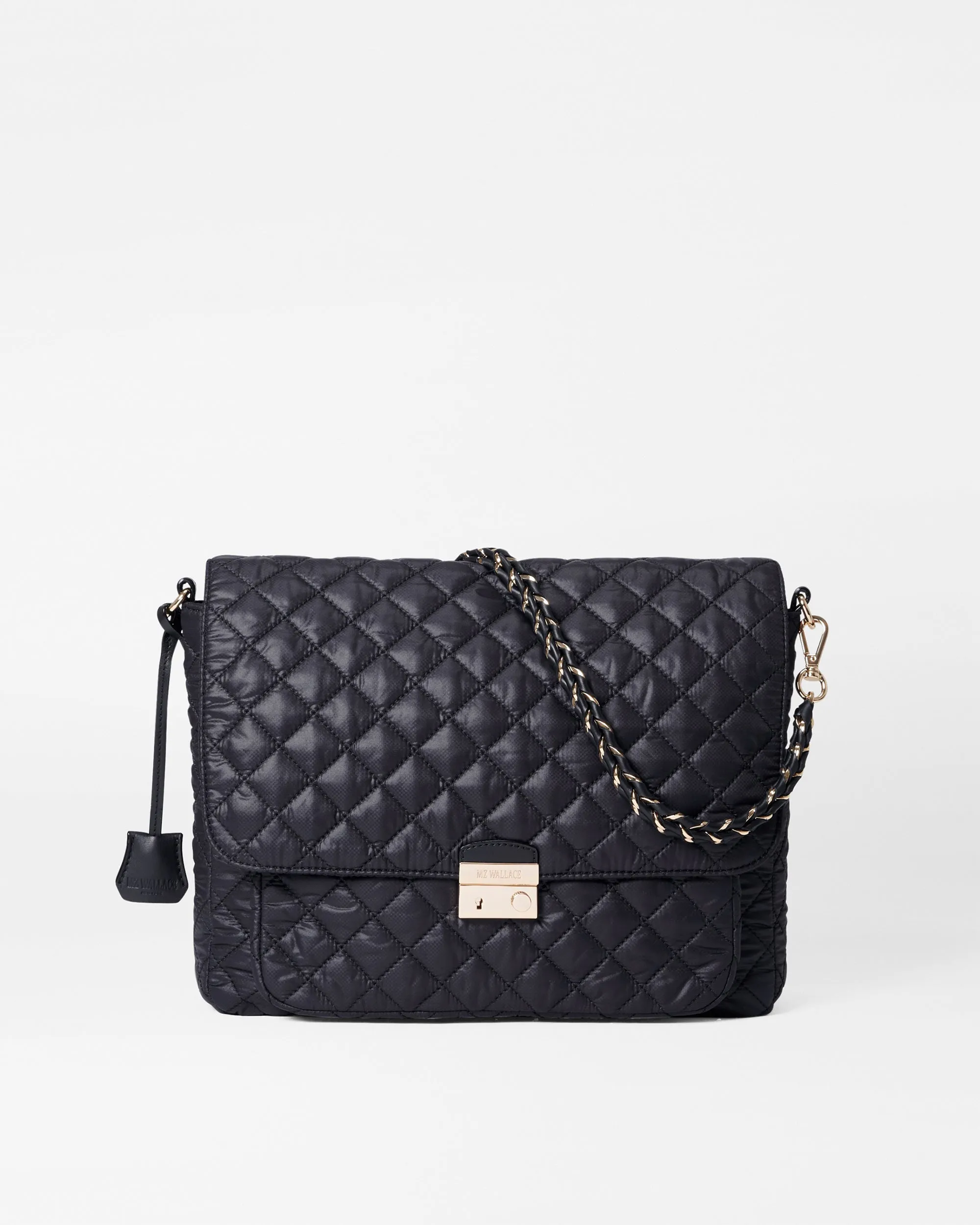 Black Large Crosby Lock Crossbody