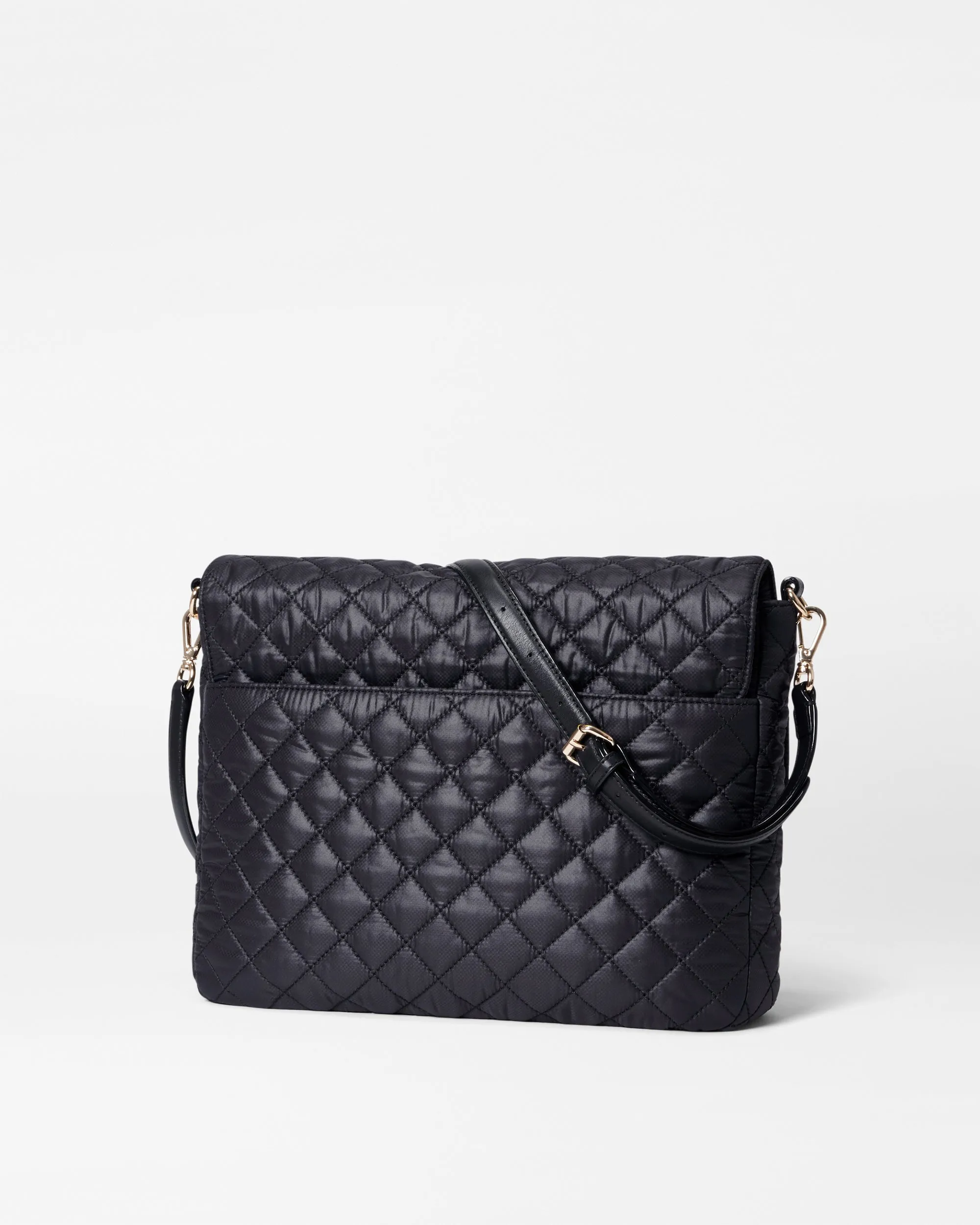 Black Large Crosby Lock Crossbody