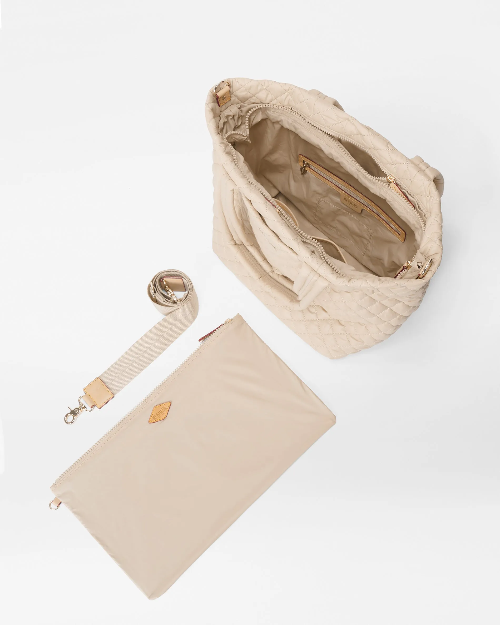 Buff Medium Metro Tote Deluxe