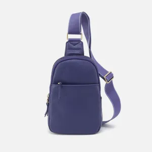 Cass Sling In Pebbled Leather - Dark Iris
