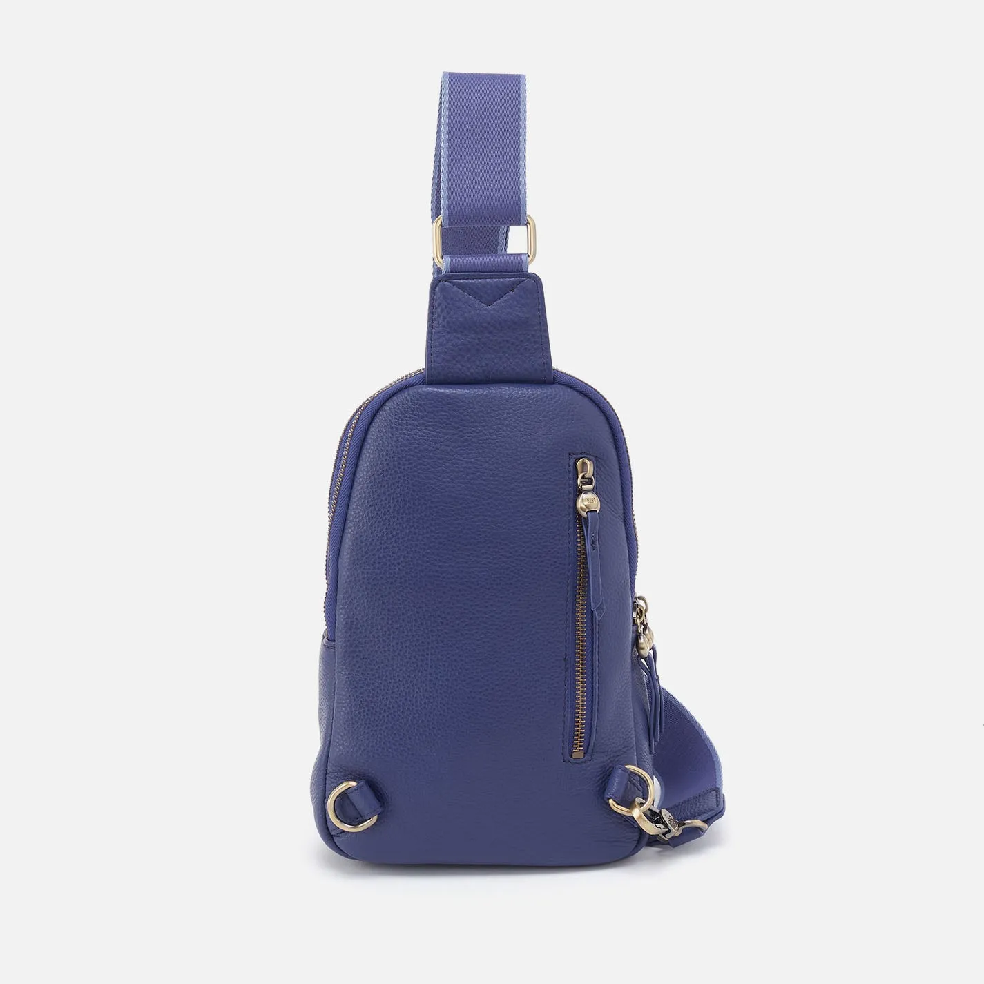 Cass Sling In Pebbled Leather - Dark Iris