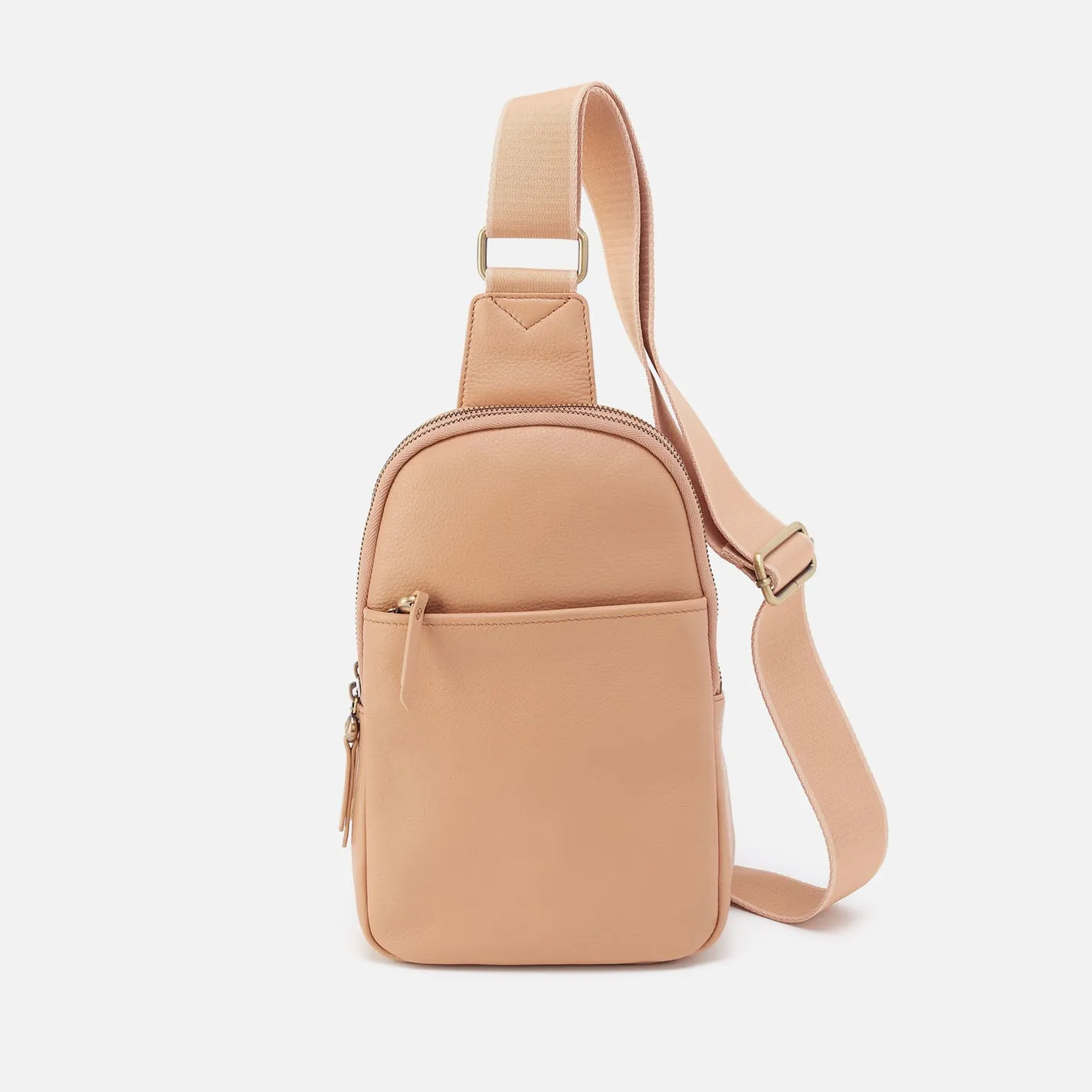 Cass Sling In Pebbled Leather - Porcini