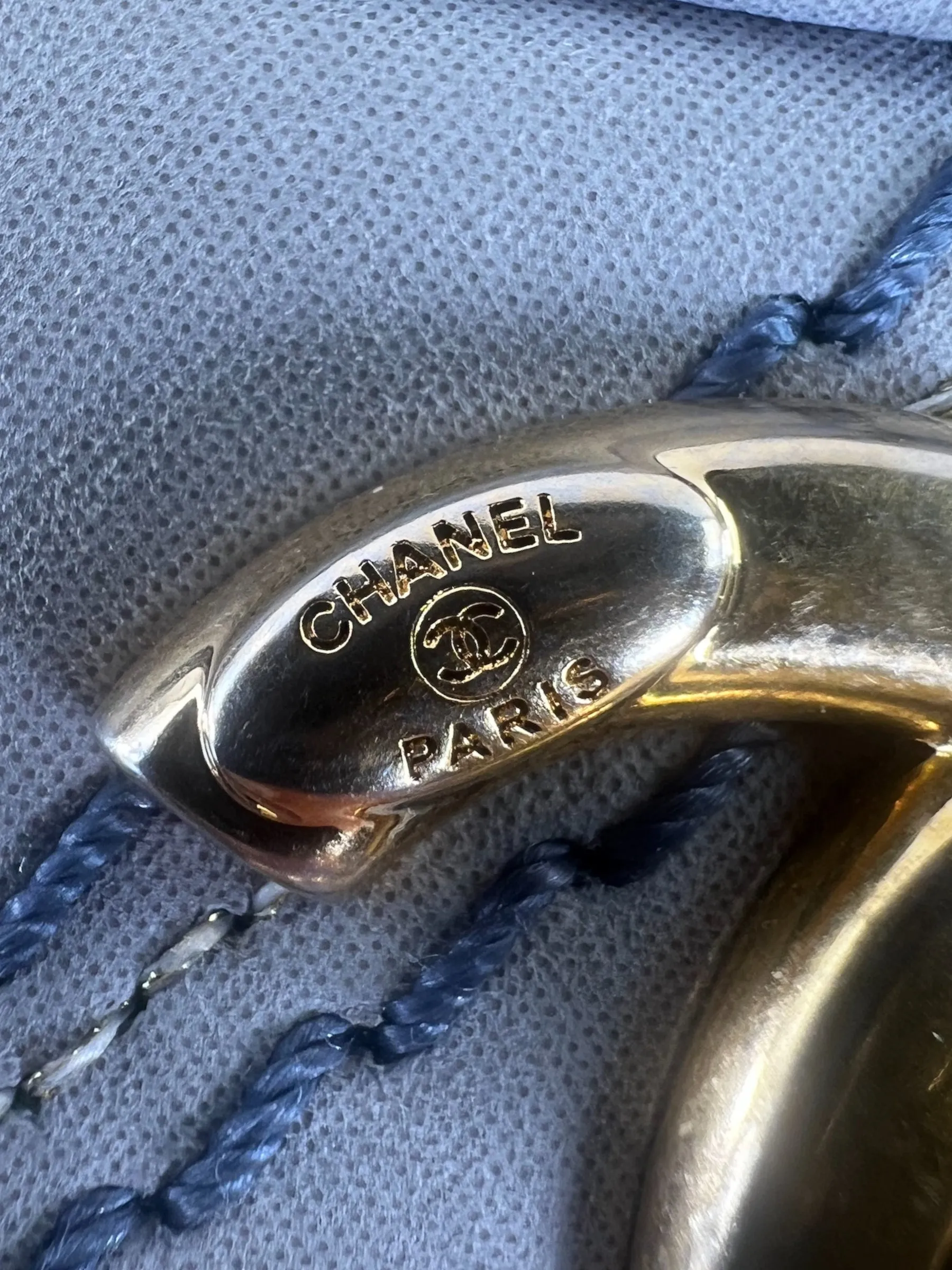 Chanel Powder Grey Quilted Leather Medium Stitch Flap
