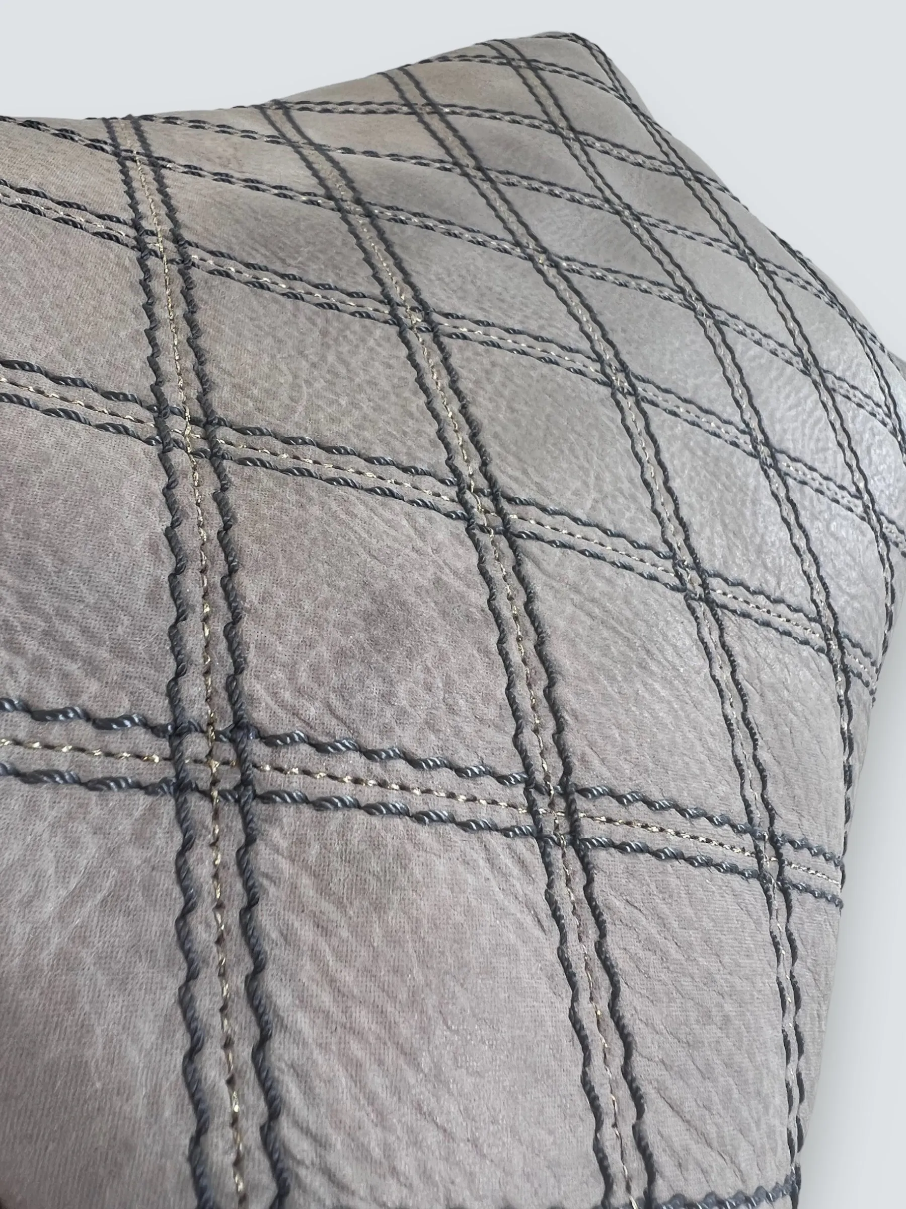 Chanel Powder Grey Quilted Leather Medium Stitch Flap