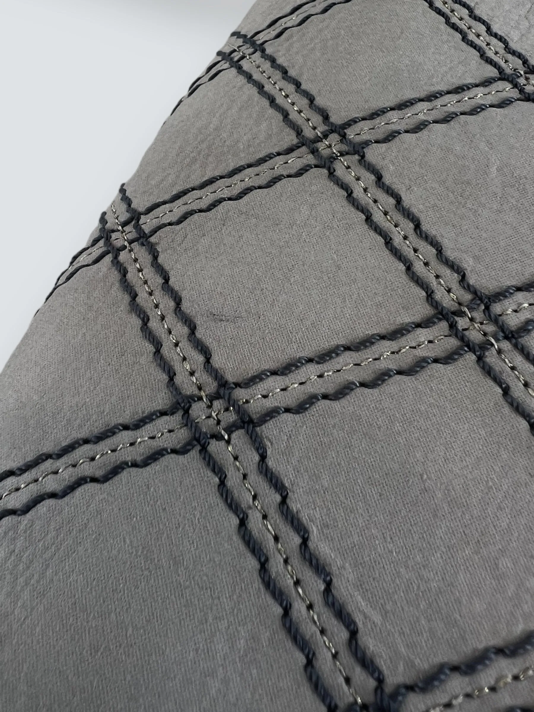 Chanel Powder Grey Quilted Leather Medium Stitch Flap