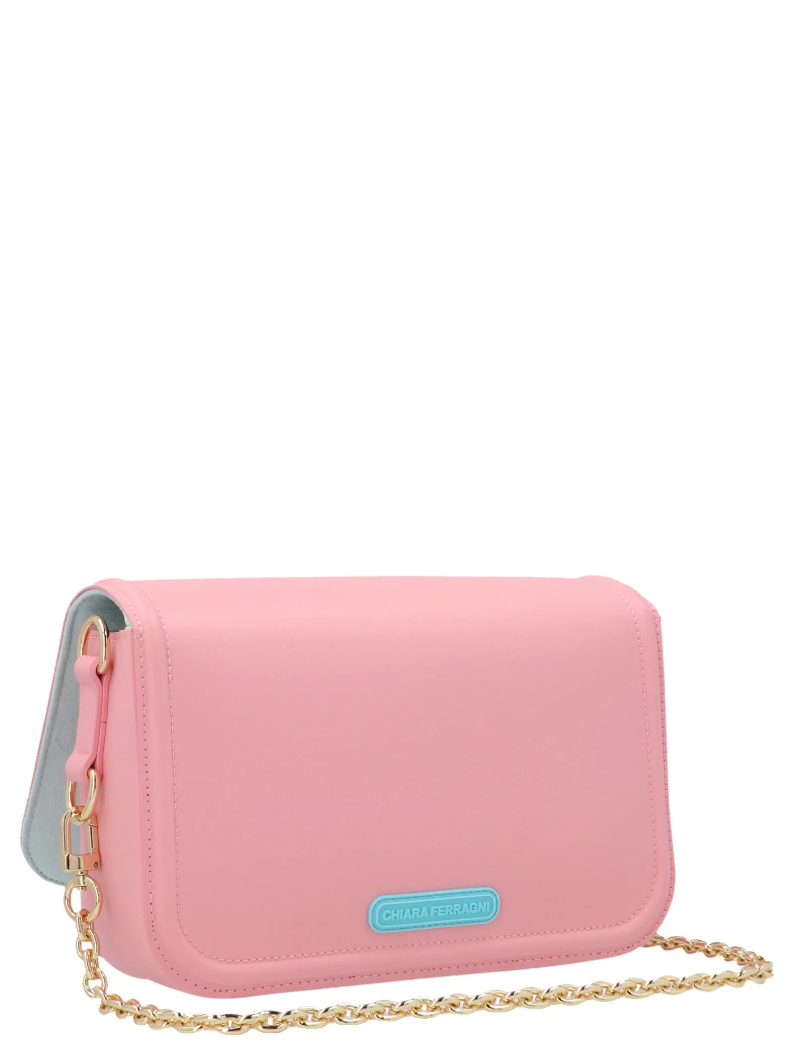 Chiara Ferragni Logo-Embossed Chain-Linked Shoulder Bag