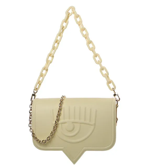 Chiara Ferragni Logo-Embossed Chain-Linked Shoulder Bag