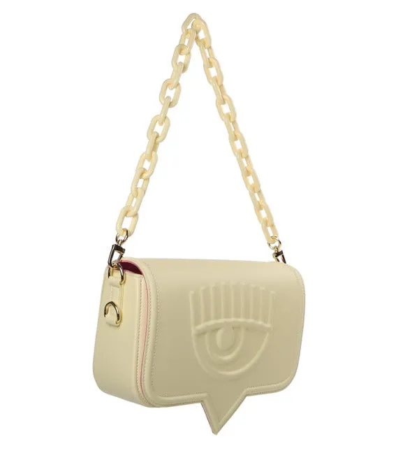 Chiara Ferragni Logo-Embossed Chain-Linked Shoulder Bag