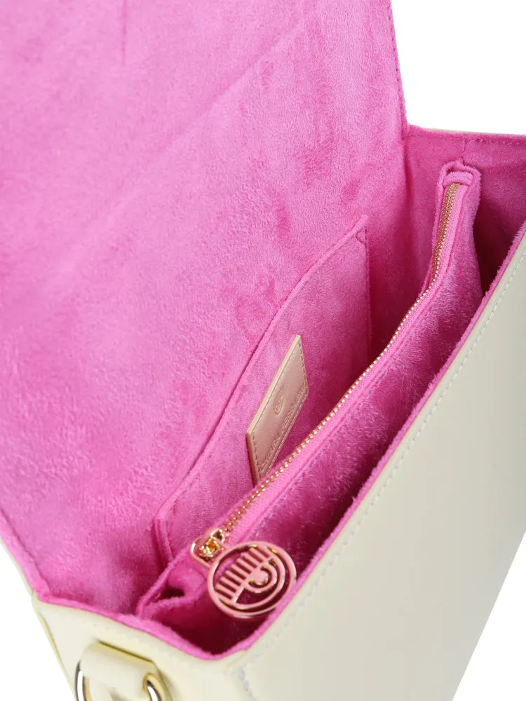 Chiara Ferragni Logo-Embossed Chain-Linked Shoulder Bag