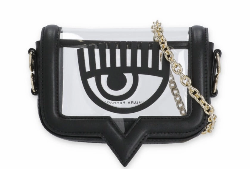Chiara Ferragni Eyelike Chain-Linked Crossbody Bag