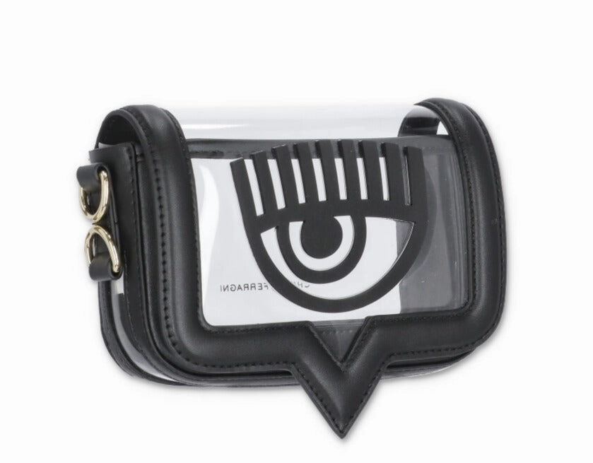Chiara Ferragni Eyelike Chain-Linked Crossbody Bag