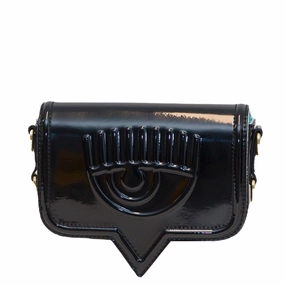 Chiara Ferragni Eyelike Embossed Chain-Link Crossbody Bag