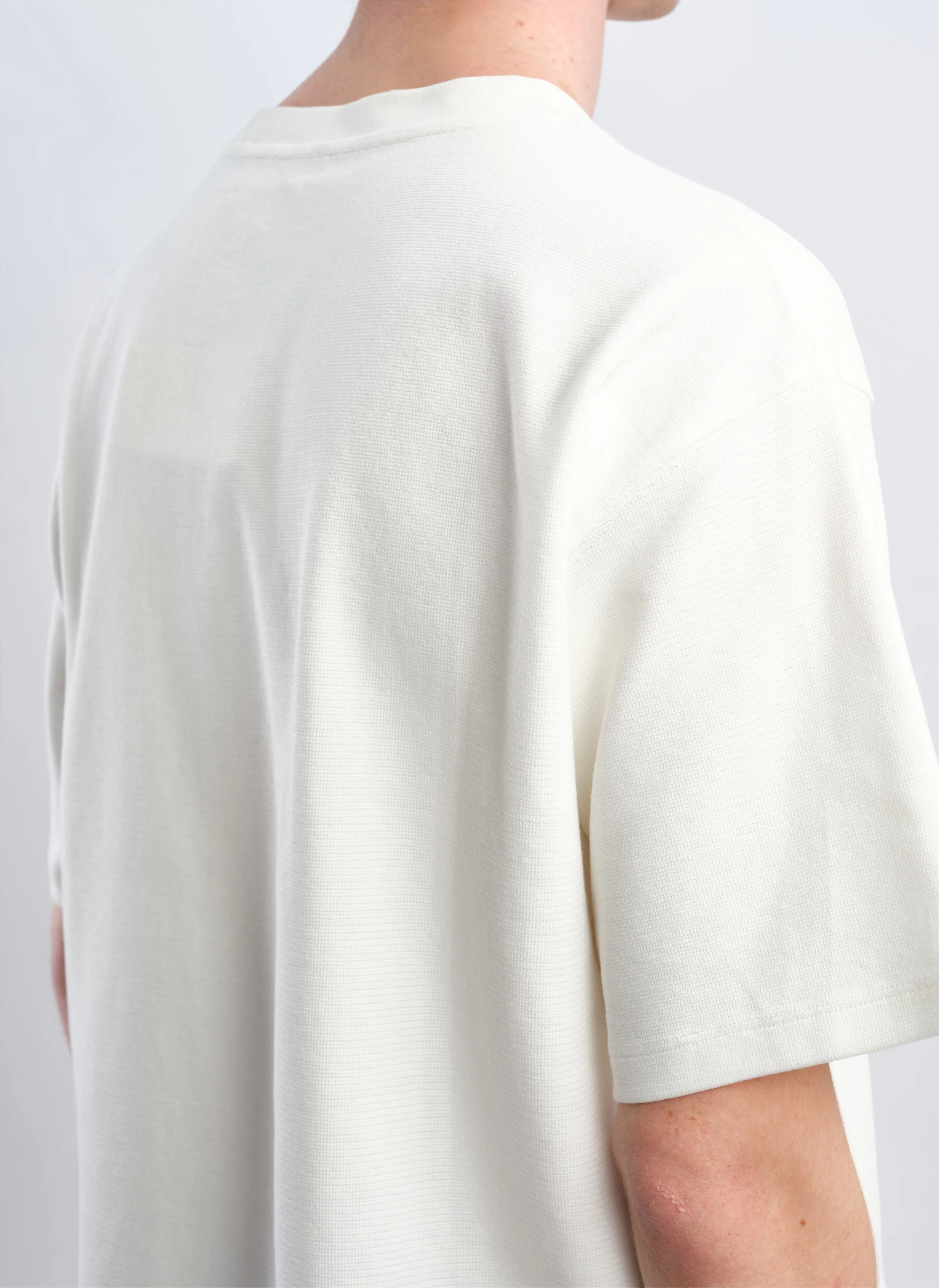 Cotton Rib Short Sleeves Top