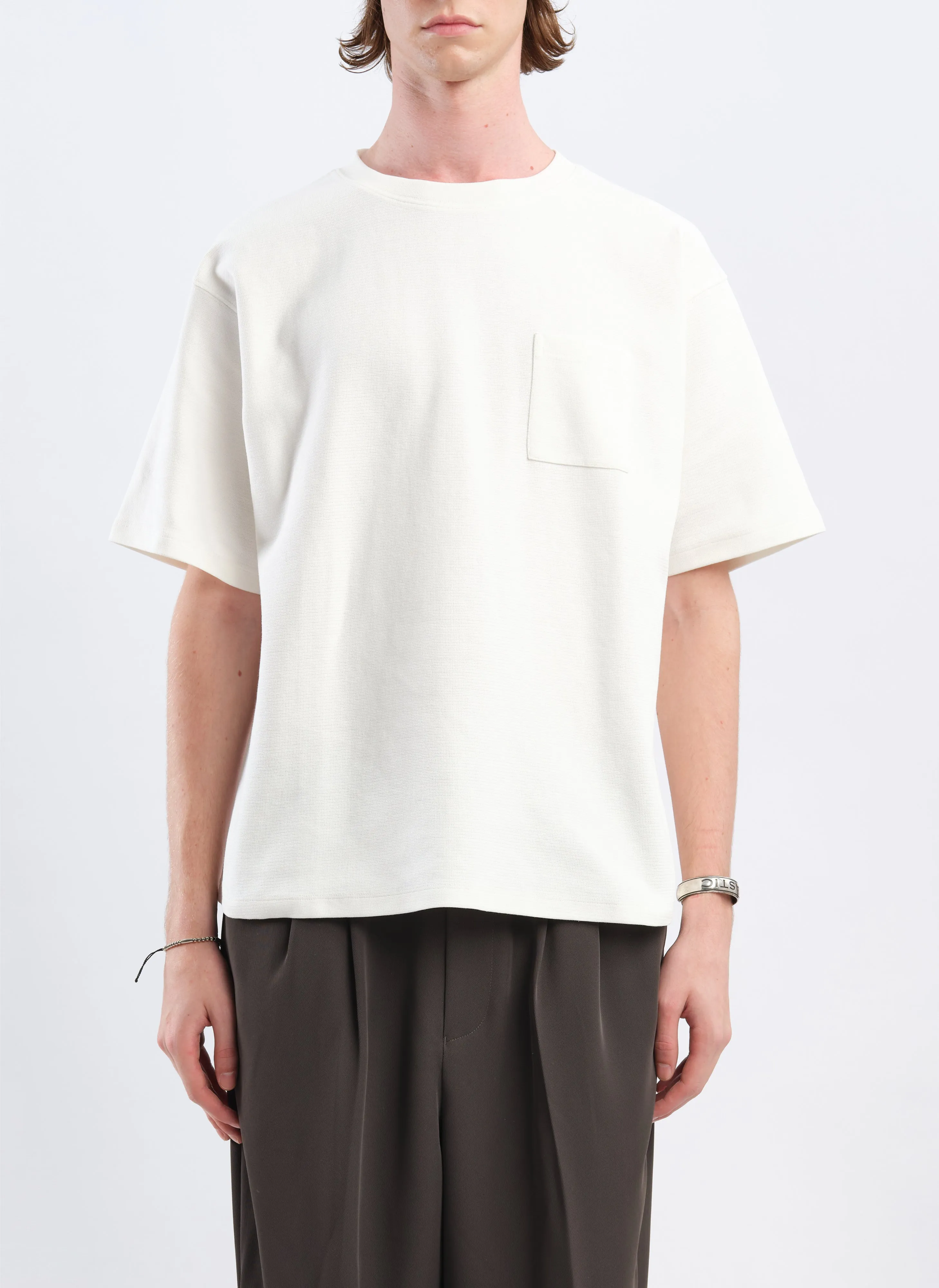 Cotton Rib Short Sleeves Top