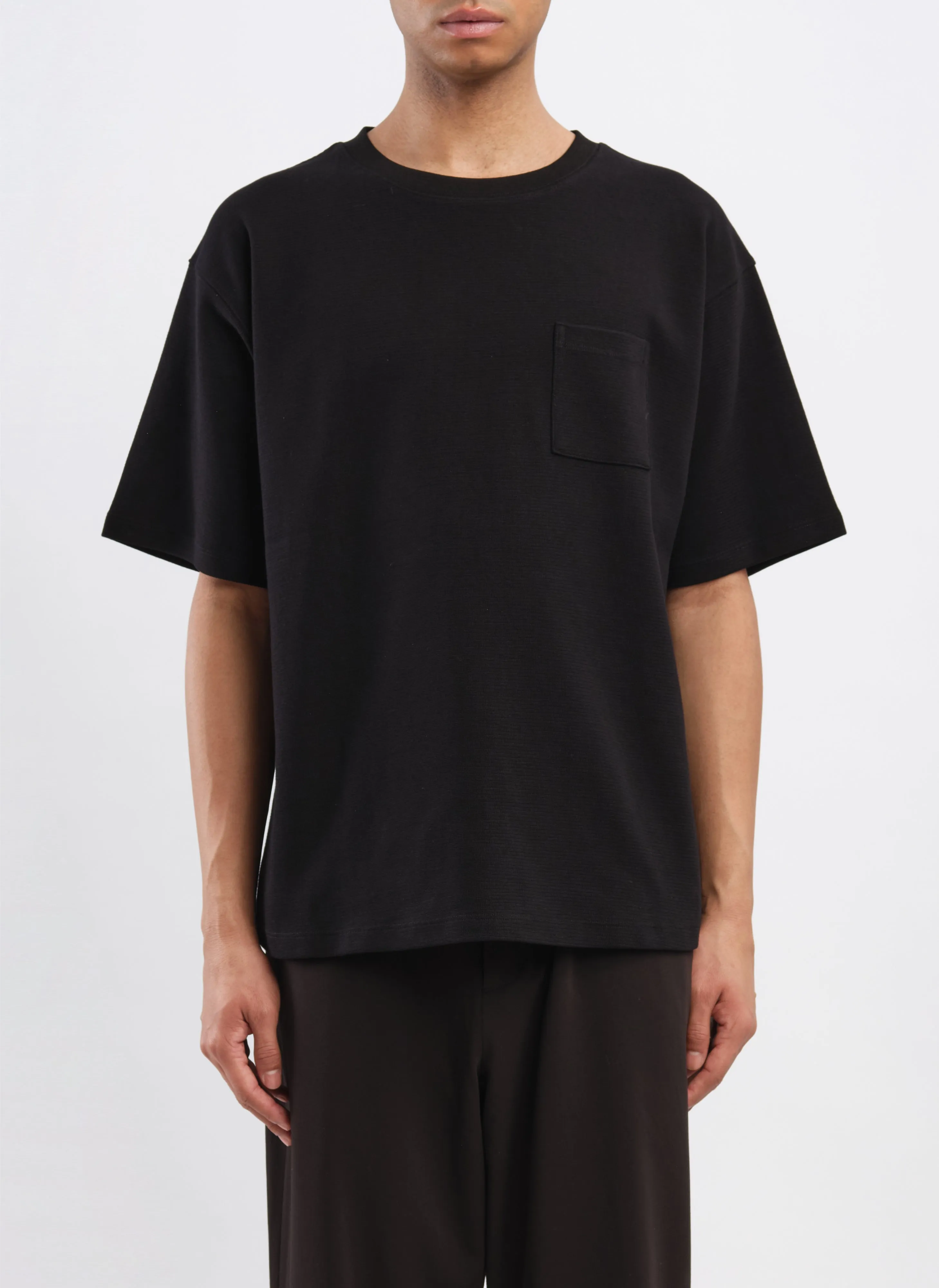 Cotton Rib Short Sleeves Top