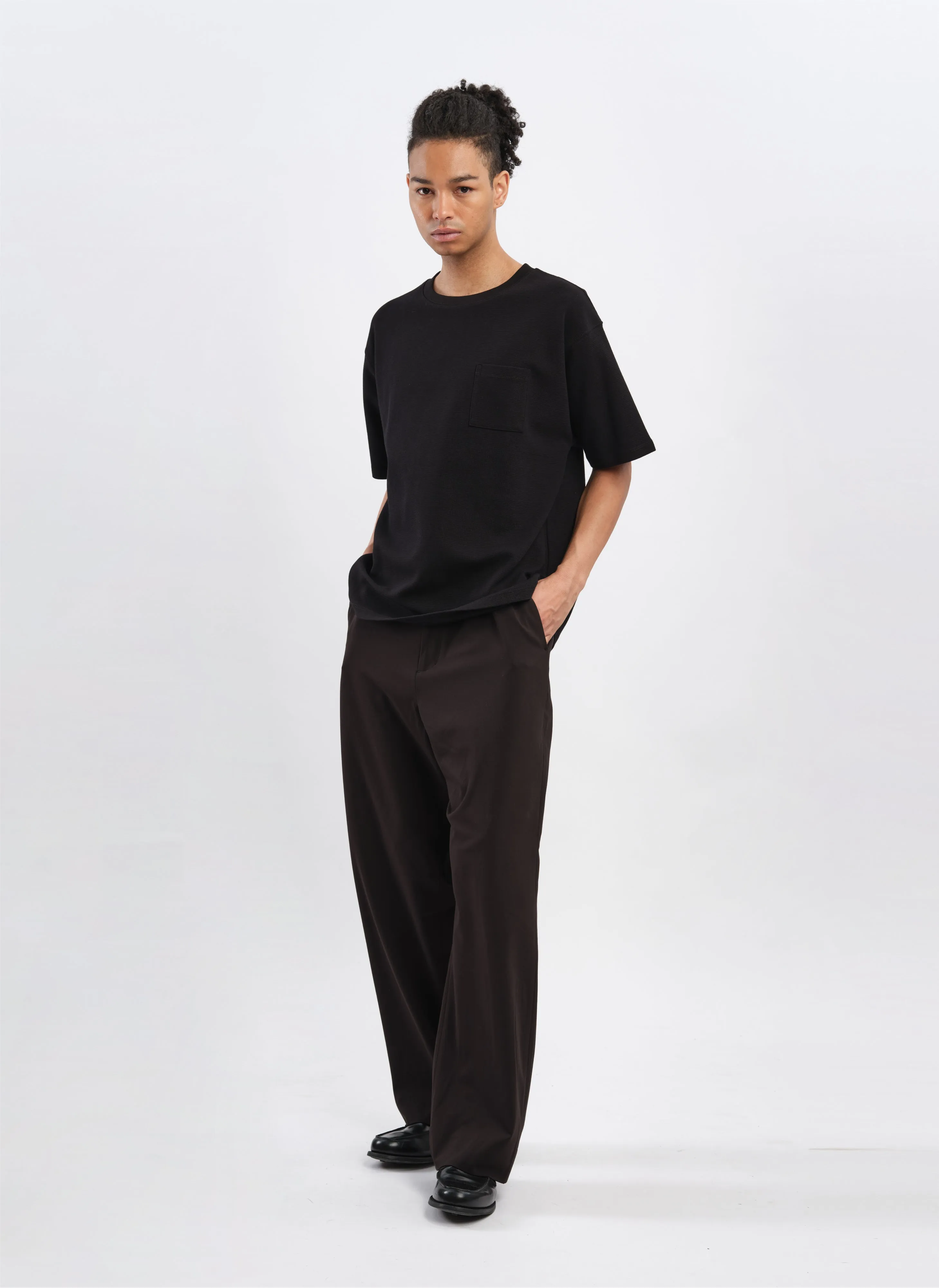 Cotton Rib Short Sleeves Top