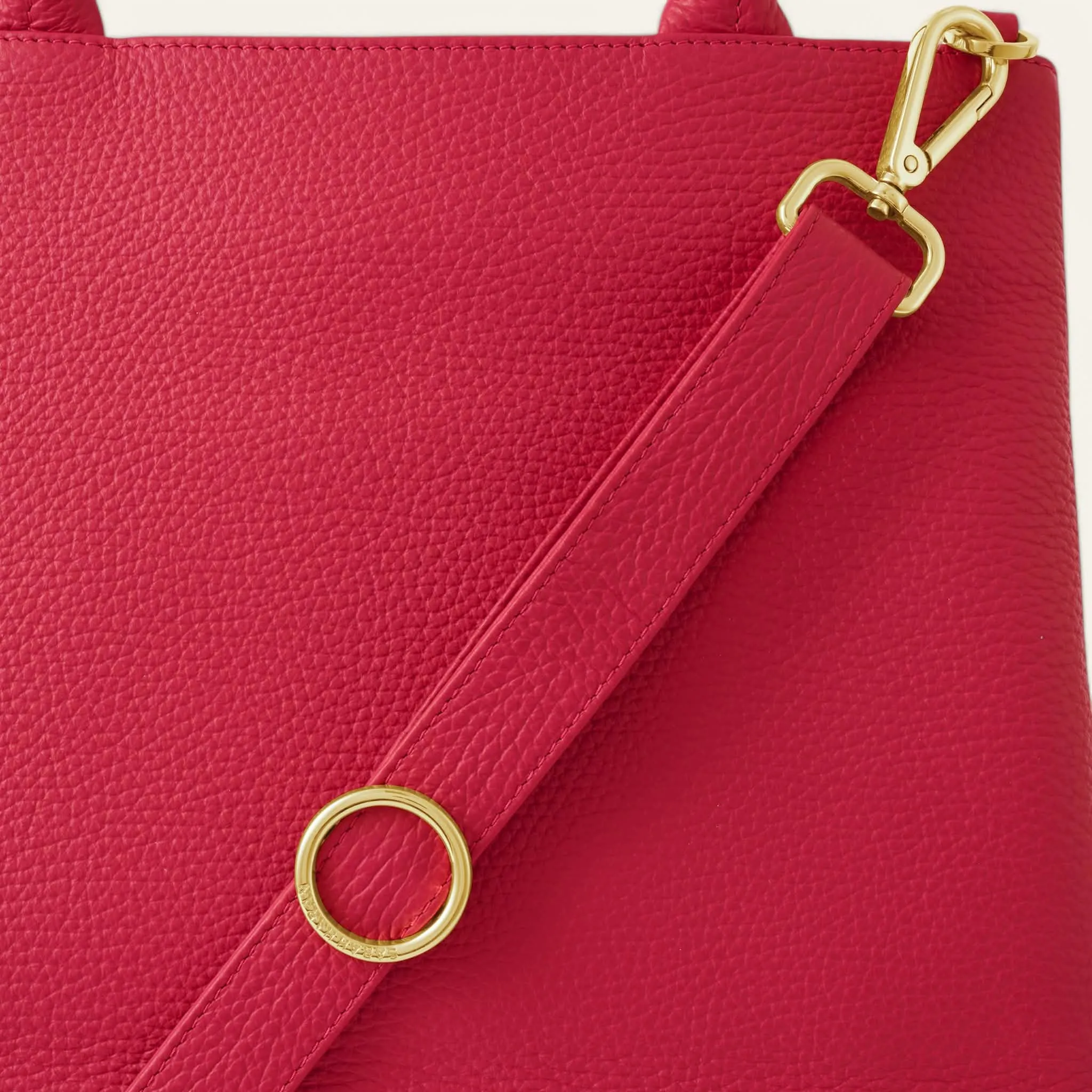 Dahlia Tote | Pillarbox Red with Gold hardware