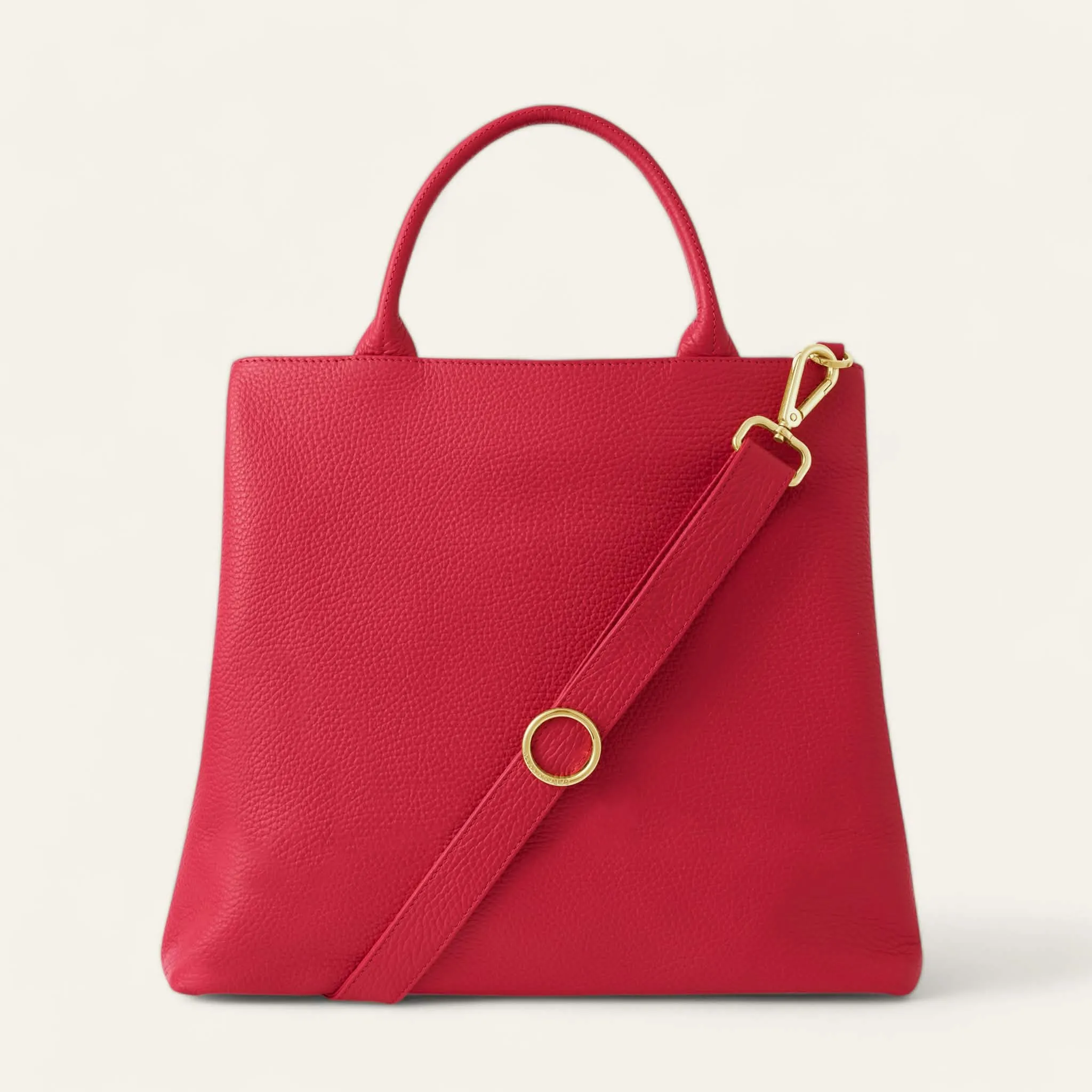 Dahlia Tote | Pillarbox Red with Gold hardware