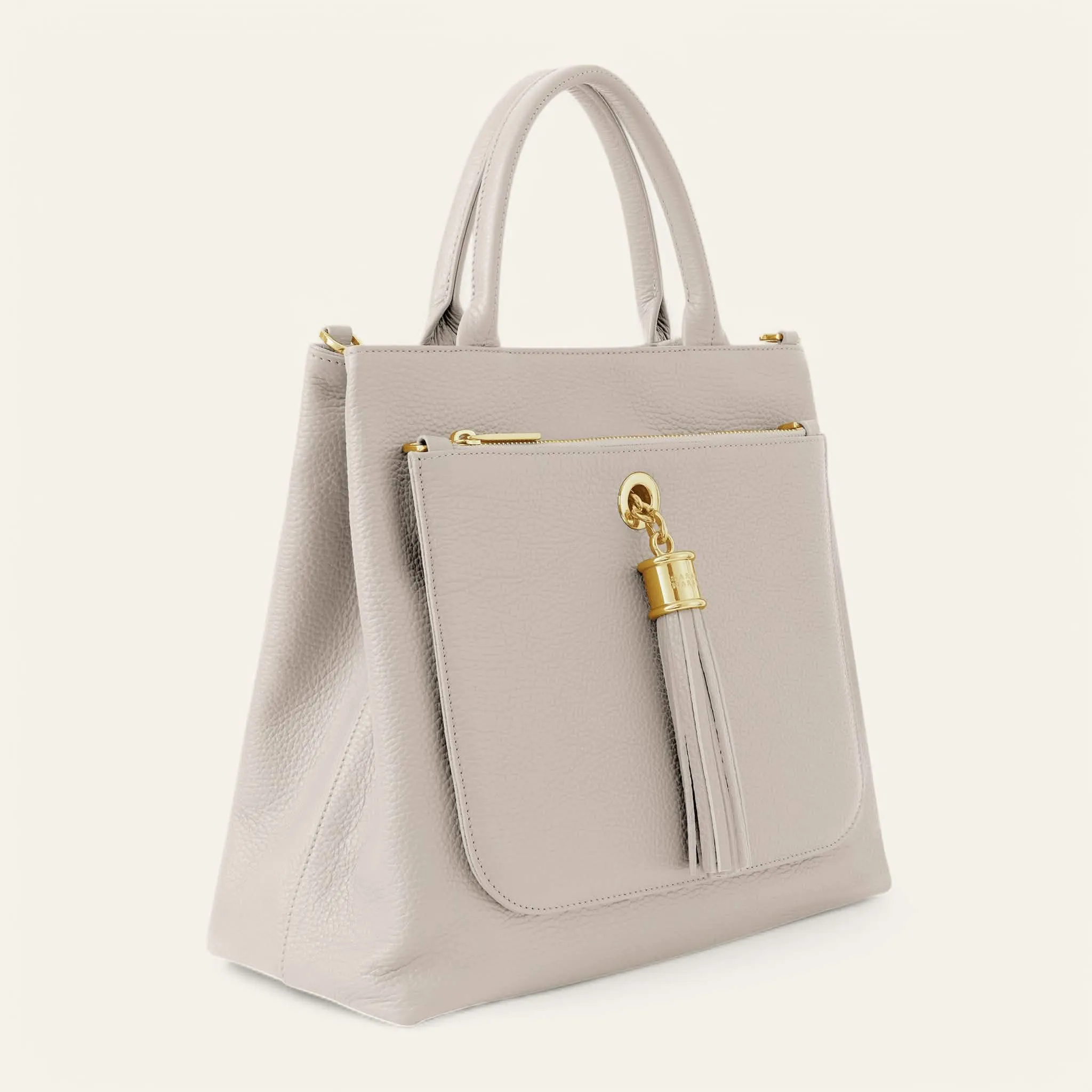 Dahlia Tote | Porcelain with Gold hardware
