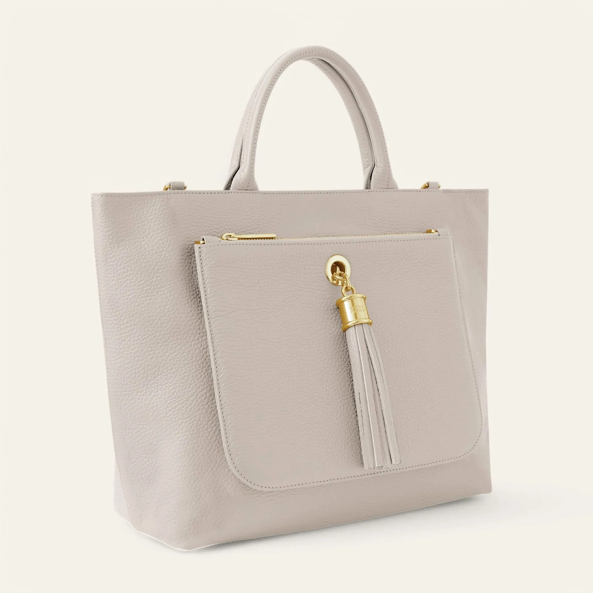 Dahlia Tote | Porcelain with Gold hardware
