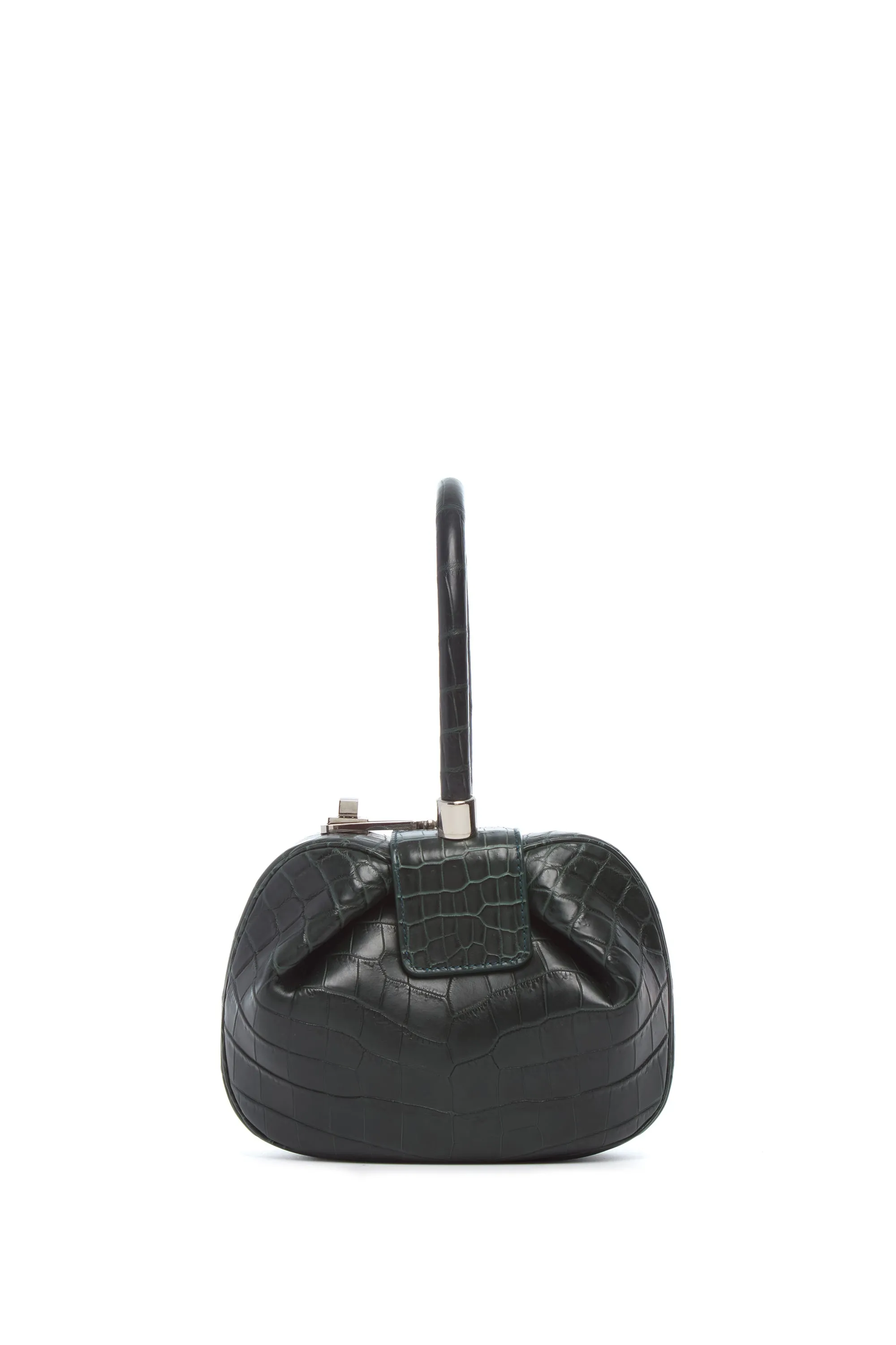 Demi Bag in Green Crocodile Leather