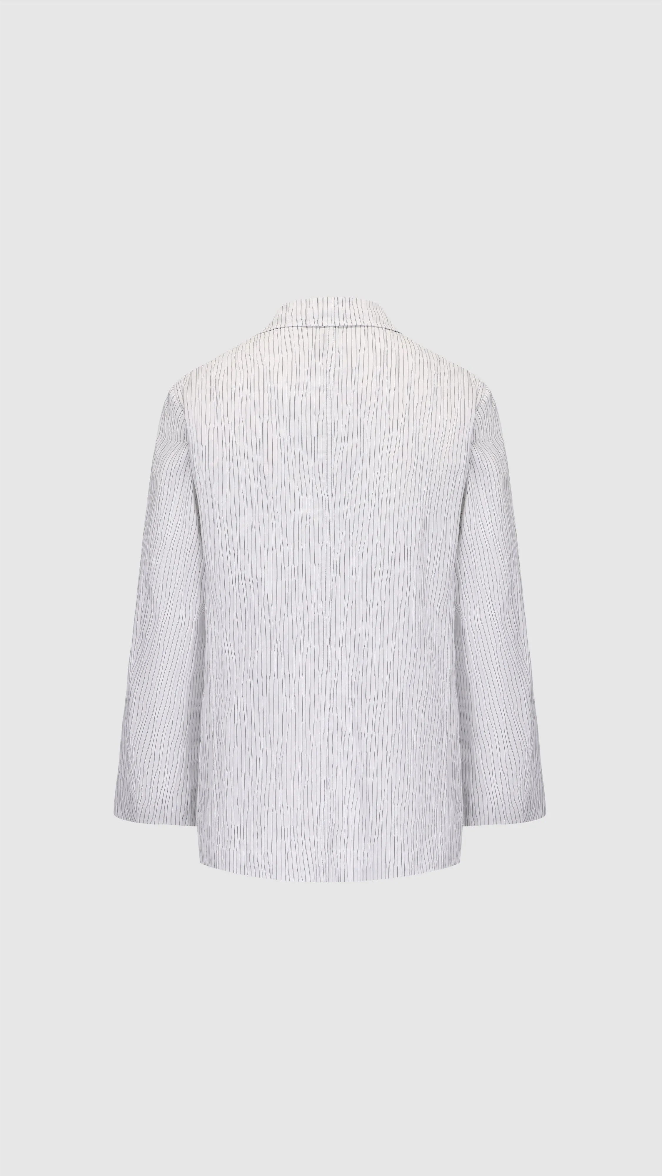 Distort Cotton Dobby Cloth Double Breasted Blazer