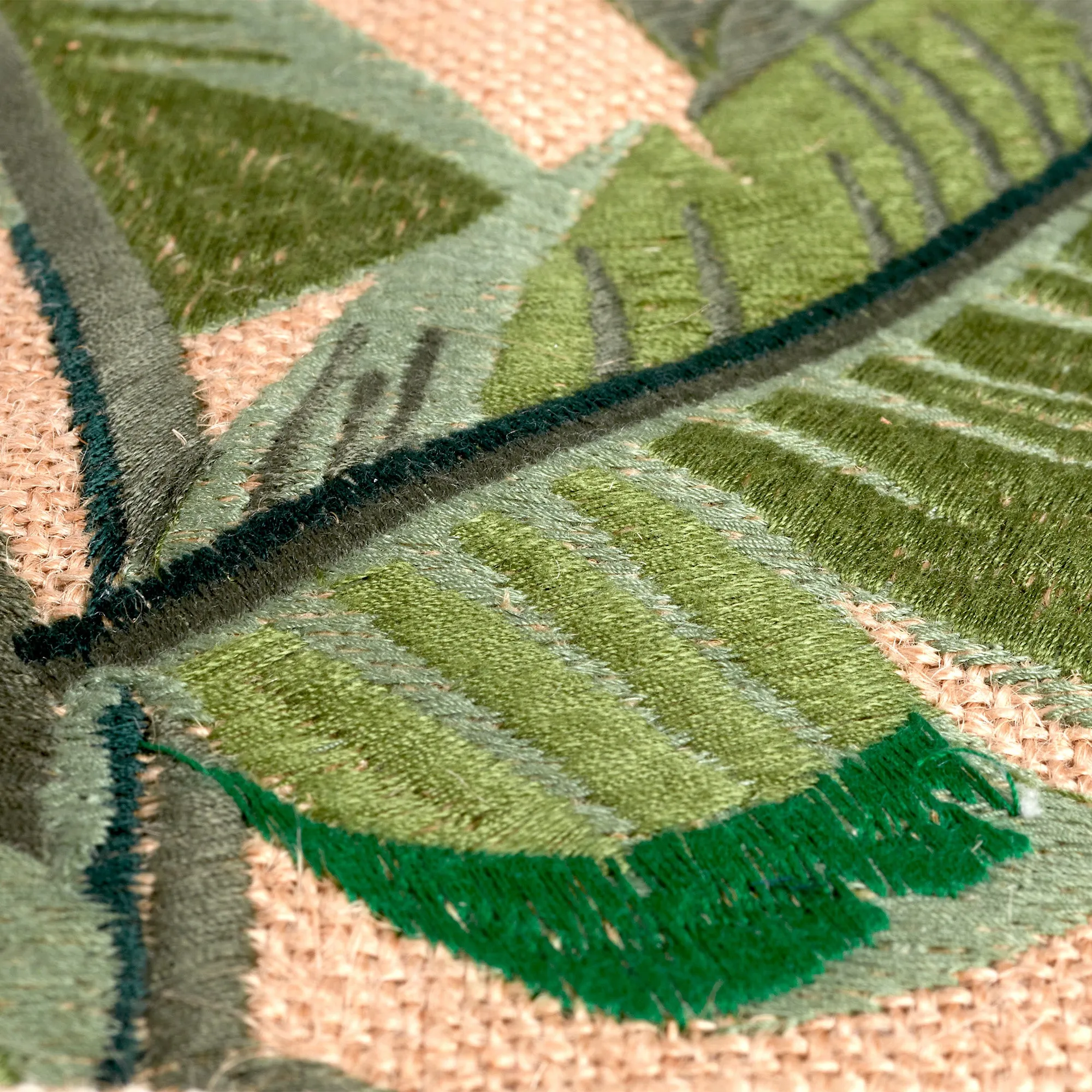 Embroidered Palm Leaf Market Tote