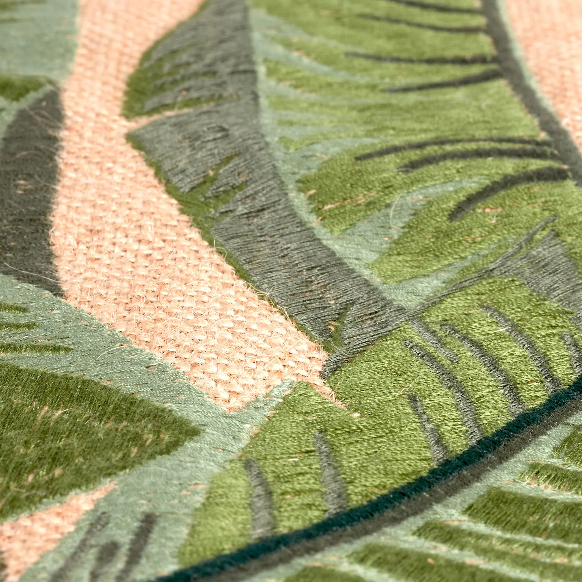 Embroidered Palm Leaf Market Tote
