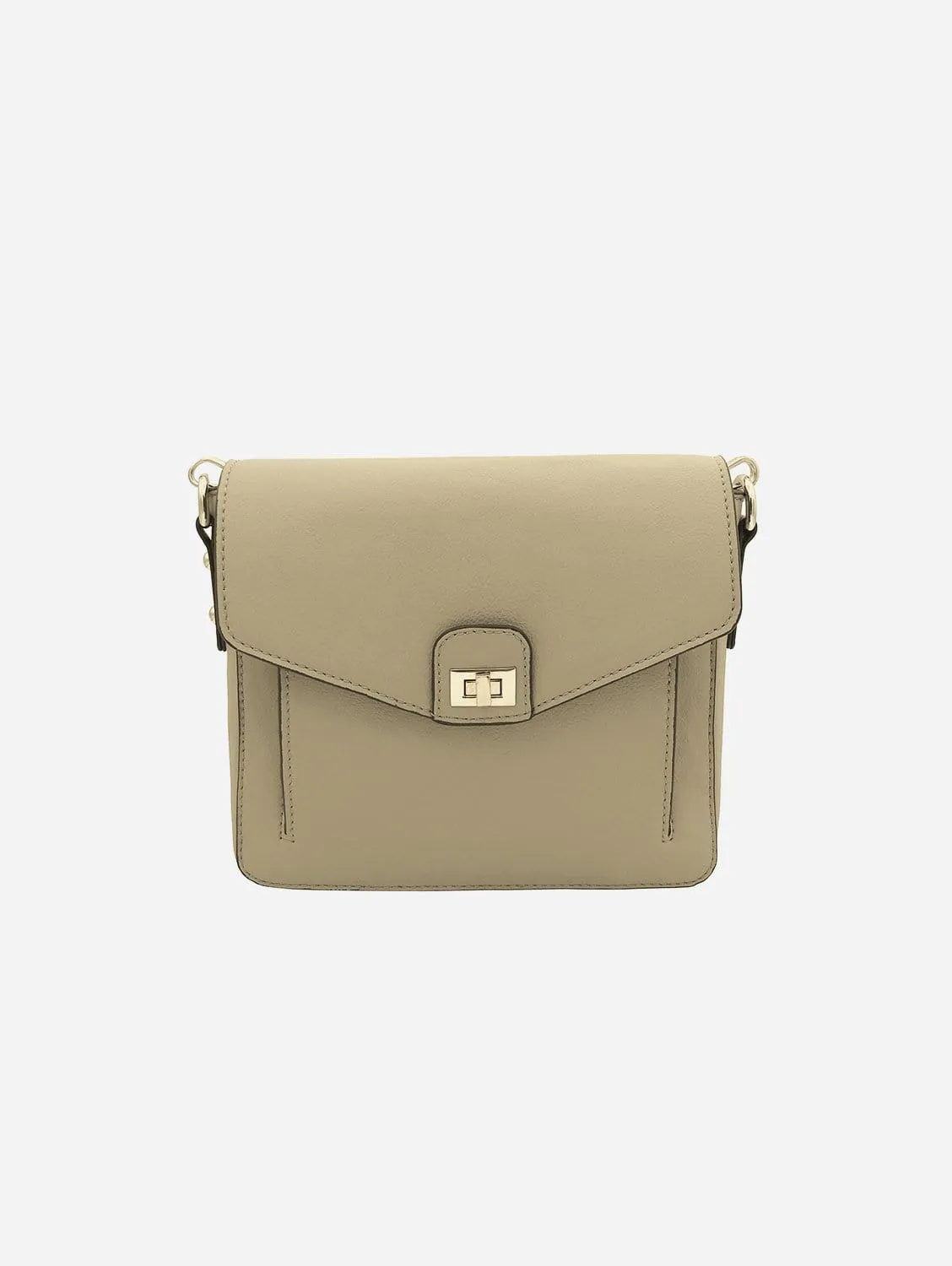 Faustine Desserto® Cactus Leather Vegan Crossbody Bag | Beige