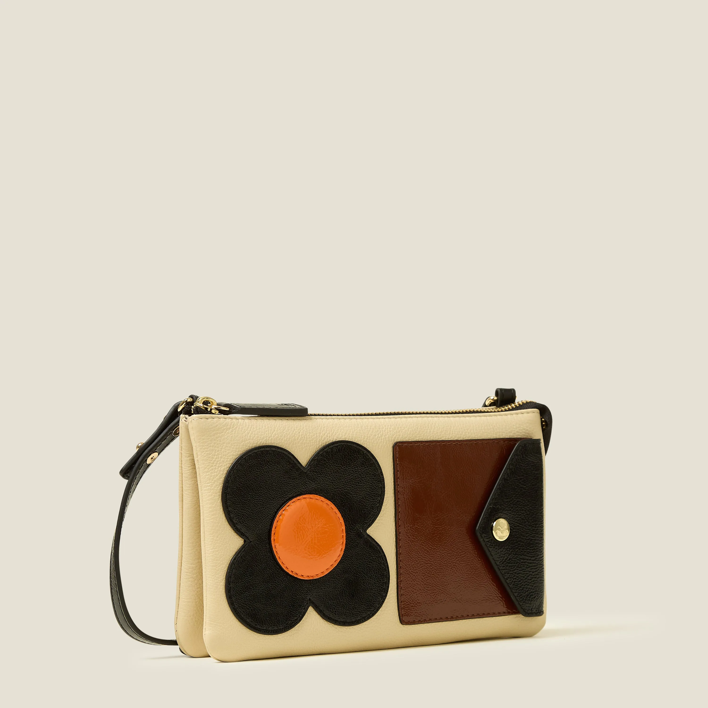 Folio Crossbody - Flower Applique Multi