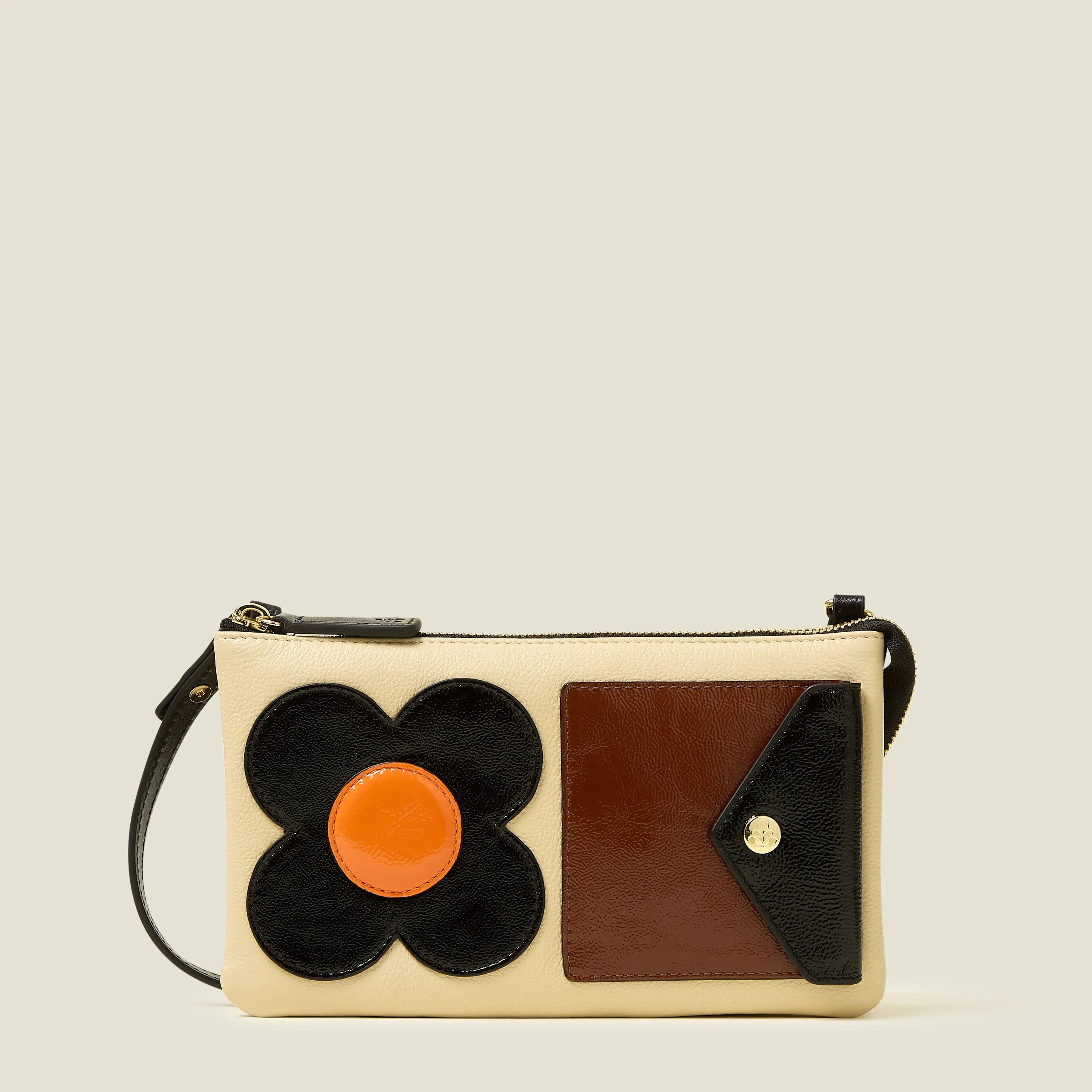 Folio Crossbody - Flower Applique Multi