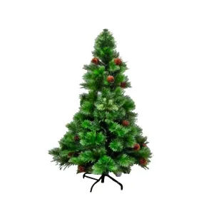GOLDED SEVEN Xmas Tree 6ft Hinged (360T/Pine/MTL Stand/Tree Skirt)