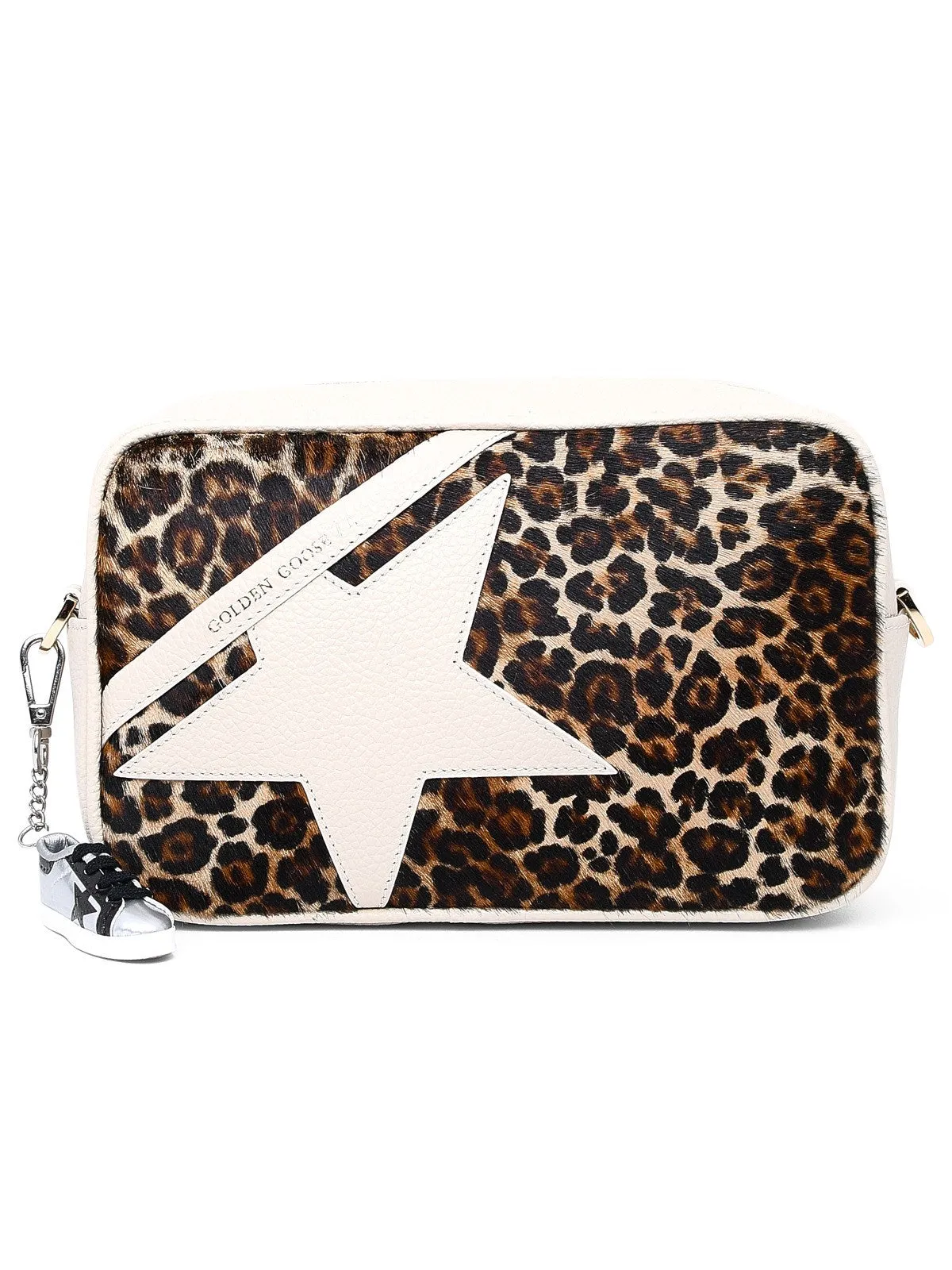 Golden Goose Deluxe Brand Leopard Printed Zipped Crossbody Bag