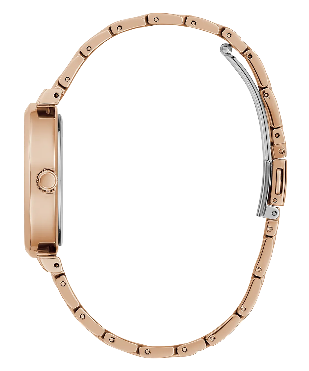 GUESS Ladies Rose Gold Tone Analog Watch