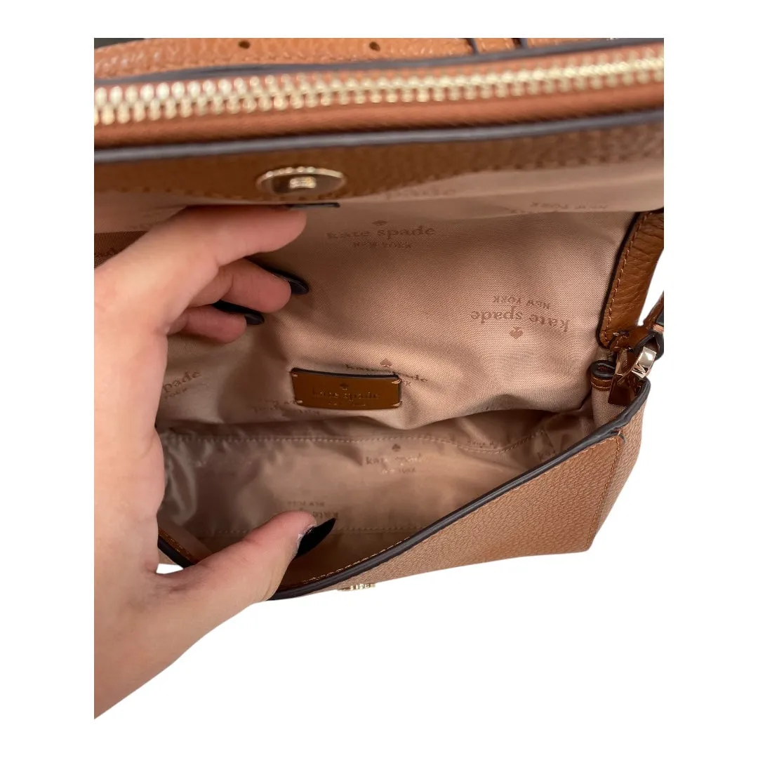 Handbag Designer By Kate Spade In Tan, Size:Small