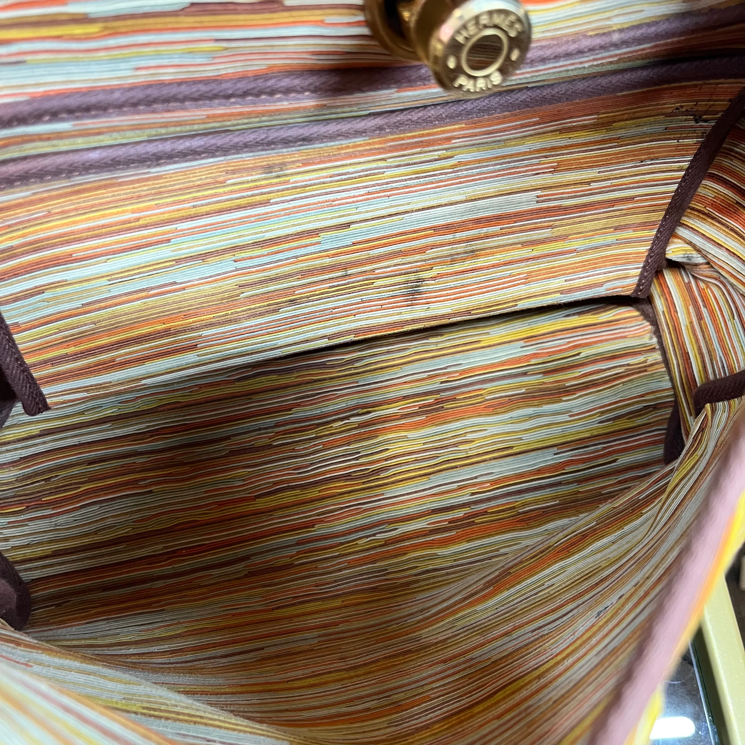 HERMES Herbag Vibrato Barenia Tote Bag