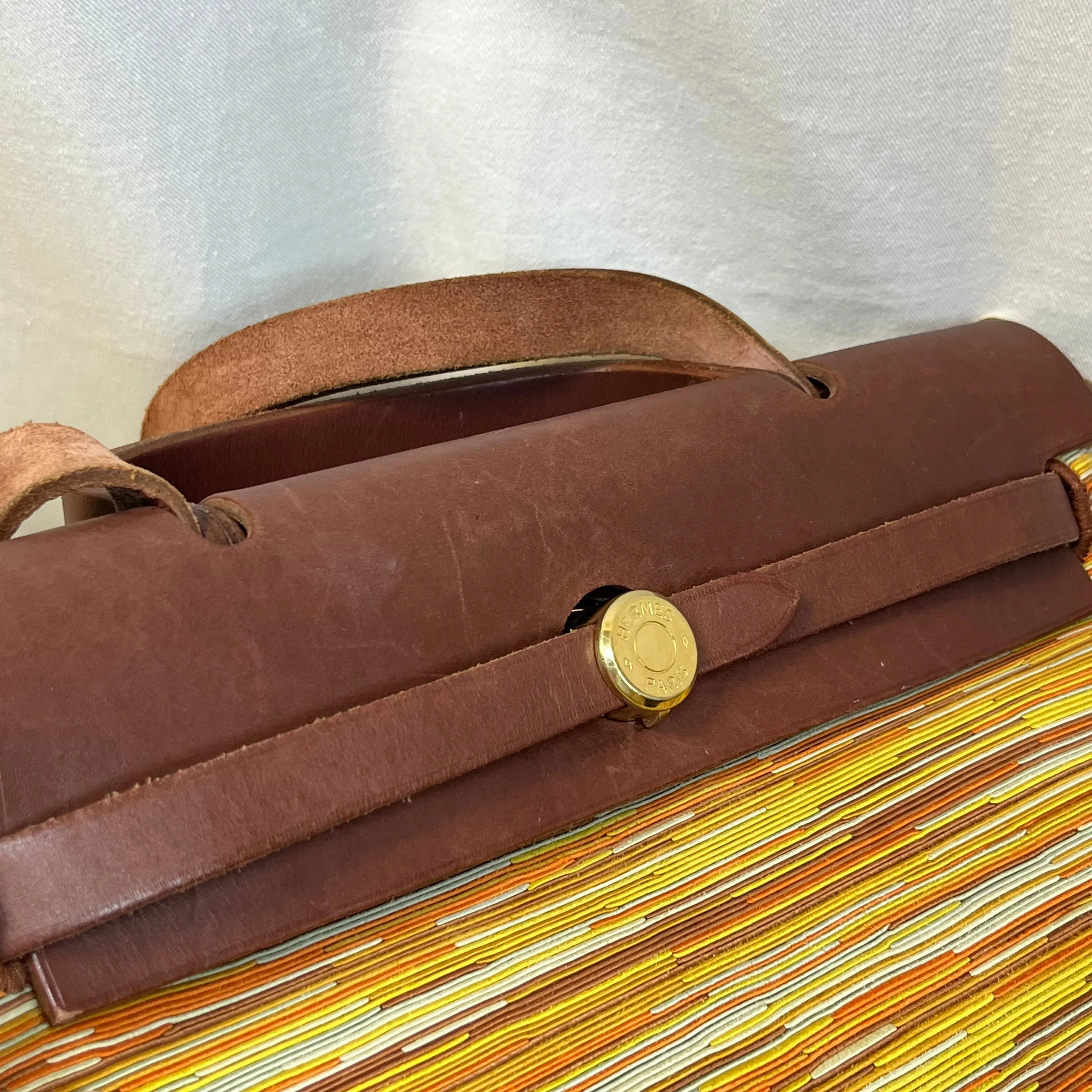 HERMES Herbag Vibrato Barenia Tote Bag