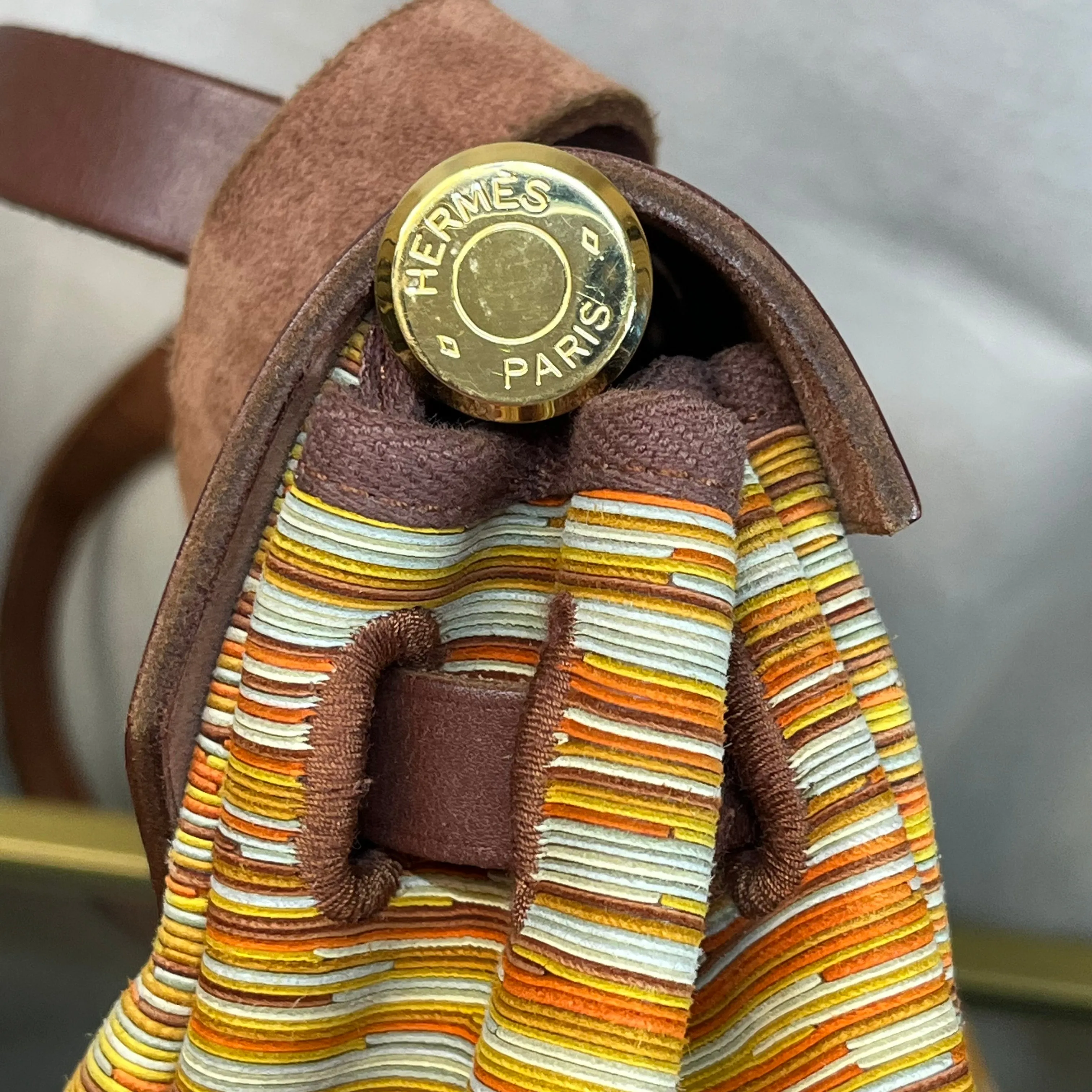HERMES Herbag Vibrato Barenia Tote Bag