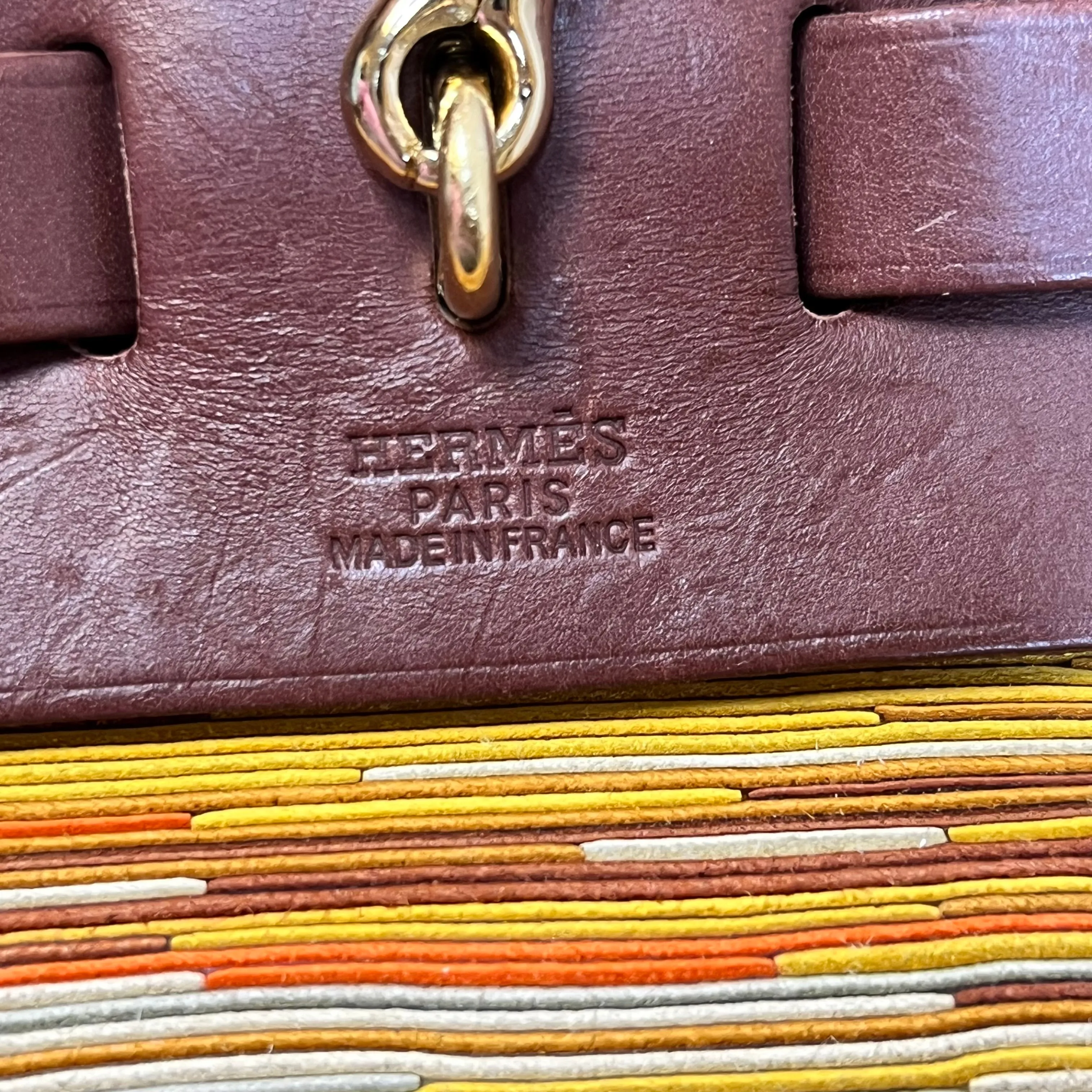 HERMES Herbag Vibrato Barenia Tote Bag