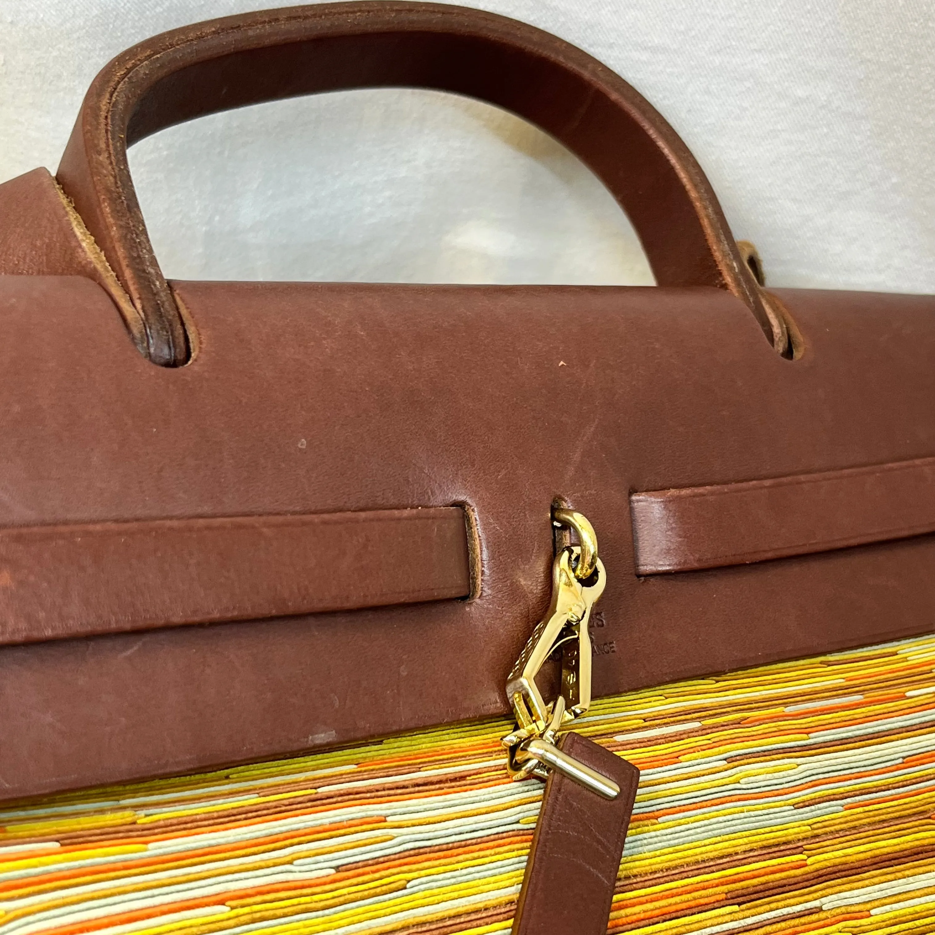 HERMES Herbag Vibrato Barenia Tote Bag