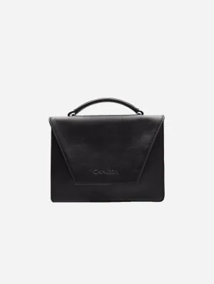 Hybrid Maxi Versatile Vegan Leather Crossbody | Black