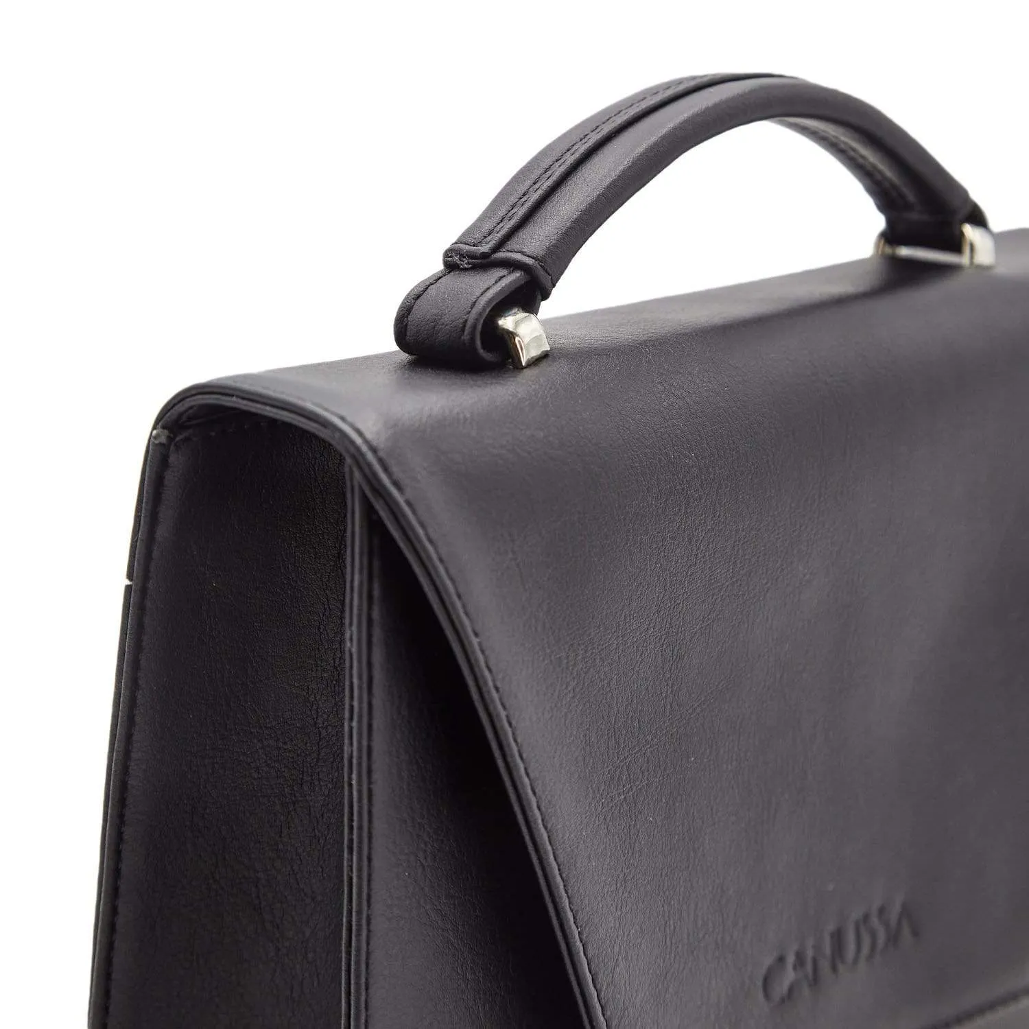 Hybrid Maxi Versatile Vegan Leather Crossbody | Black