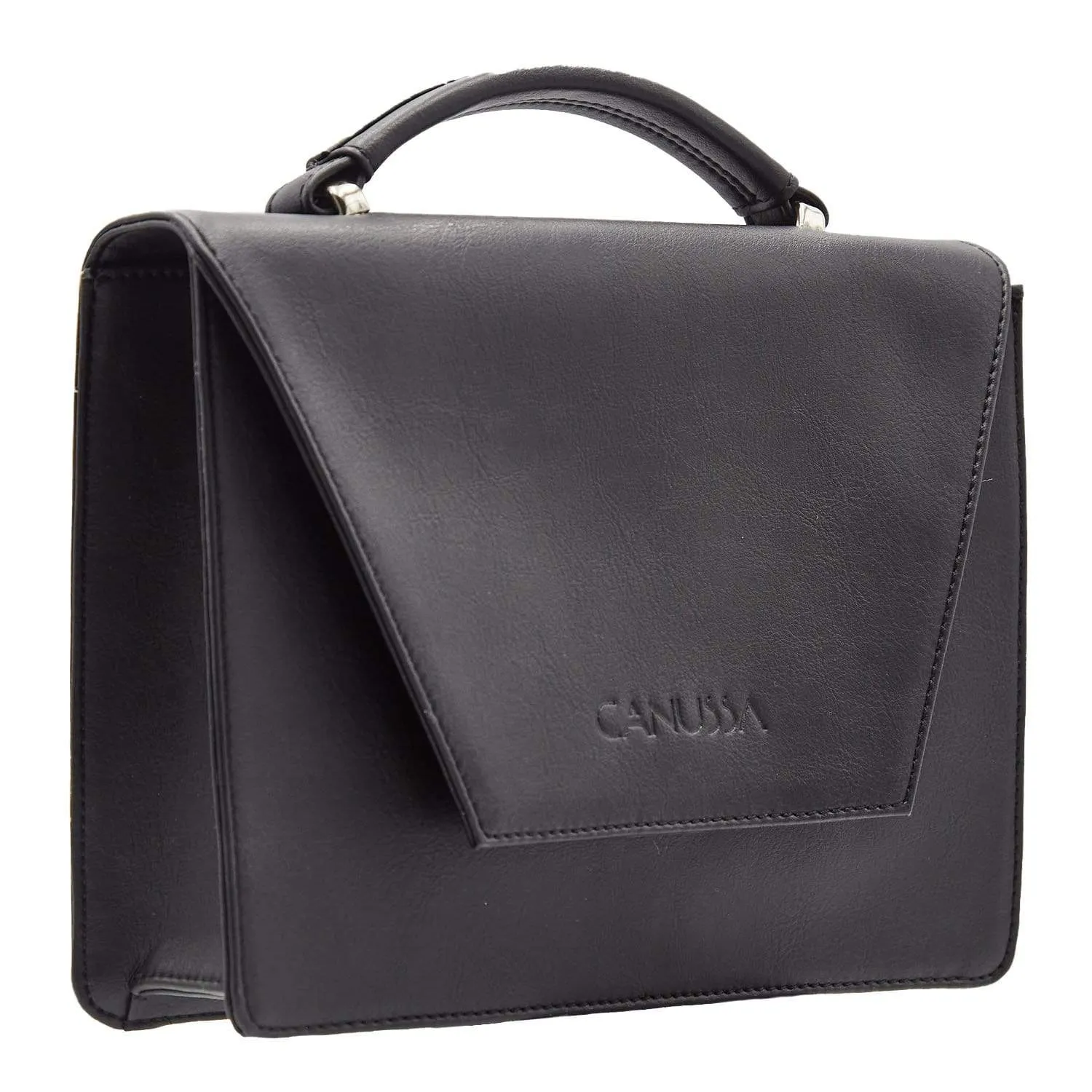 Hybrid Maxi Versatile Vegan Leather Crossbody | Black